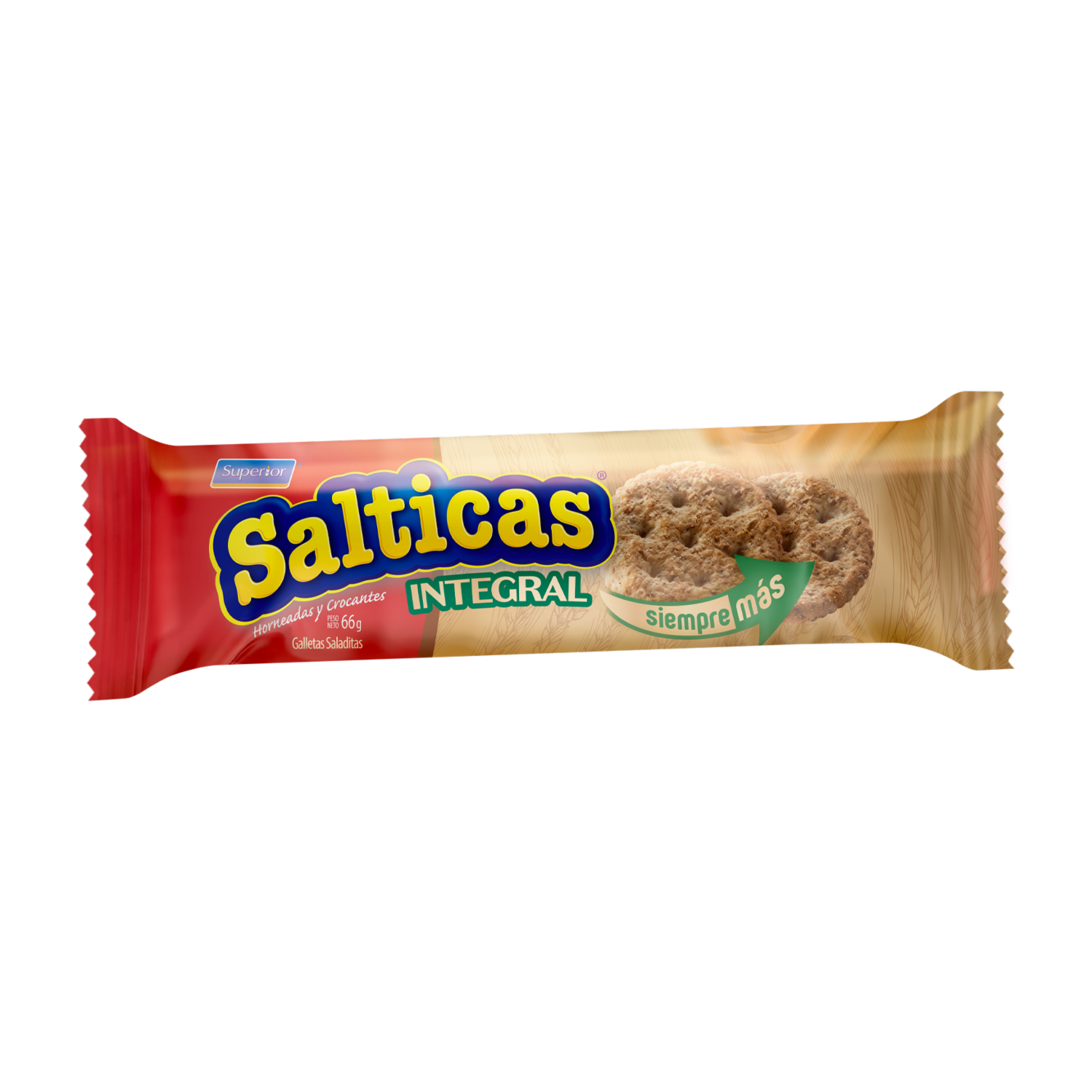 Galletas Integrales Horneadas Y Crocantes SALTICAS 66 G