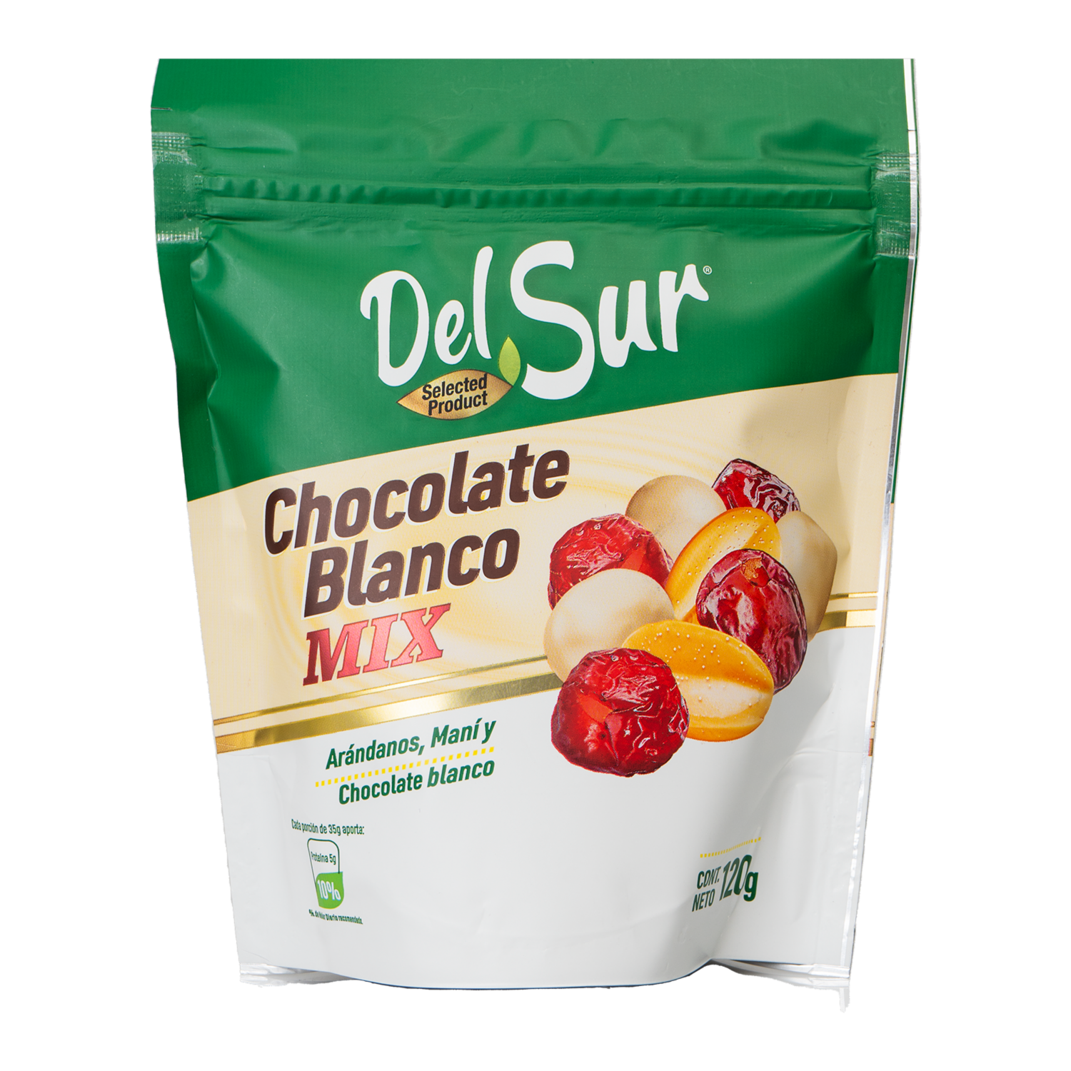 Mix Frutos Secos Maní Chocolate y Arándanos DEL SUR Funda