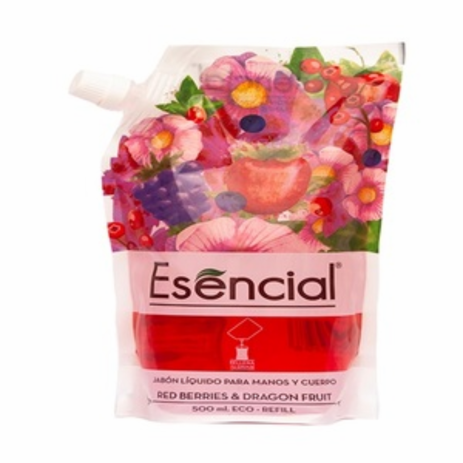 Jabón Líquido Fragancia Red Berries ESENCIAL 500 Ml