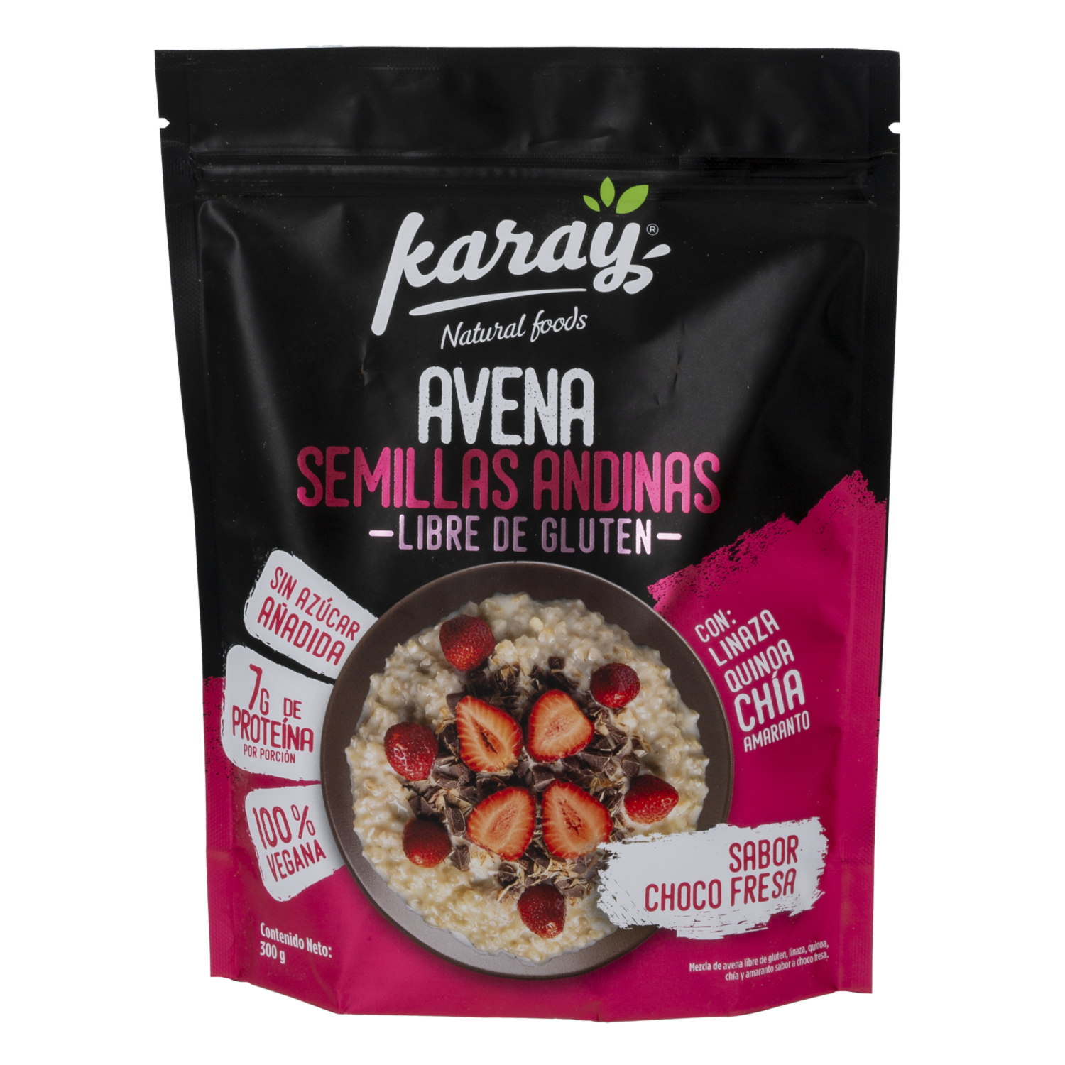 Avena Con Semillas Andinas Sabor A Fresa KARAY 300 G