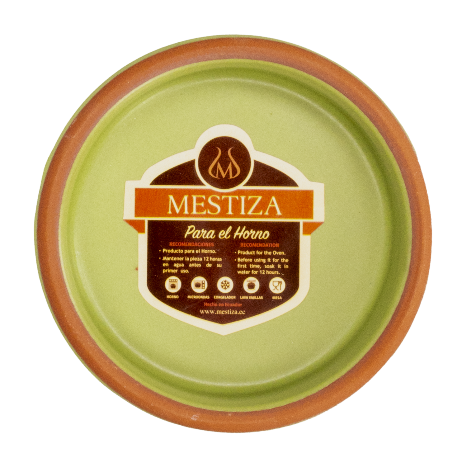 Cazuela Sin Asa Color Oliva Mate MESTIZA Unidad