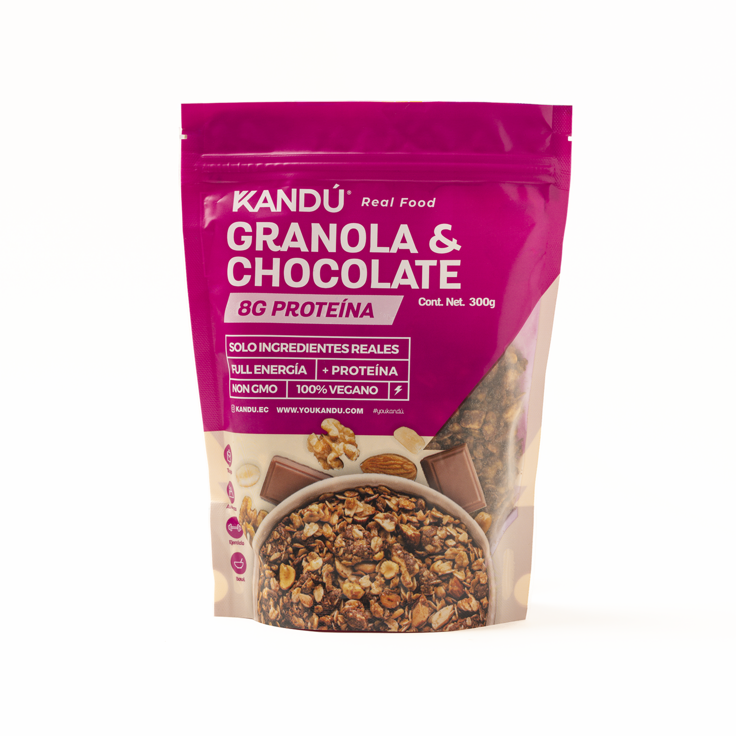 Granola Con Chocolate Molokai KANDÚ 300  G