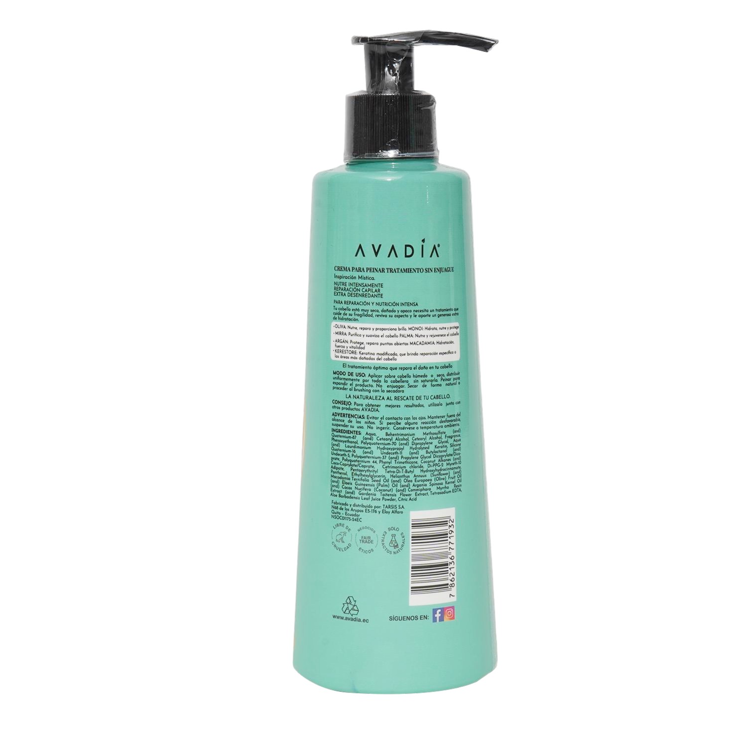 Crema Para Peinar Nutrición Intensa Nutri Oils Inspiración Mística AVADÍA 240 Ml