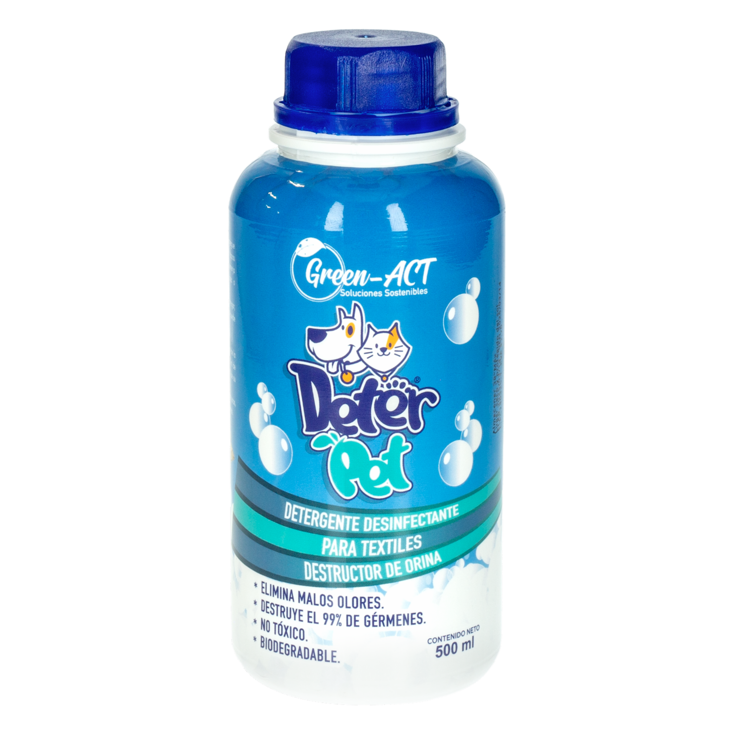 Detergente Desinfectante Para Textiles Y Ropas De Mascota DETERPET 500 Ml