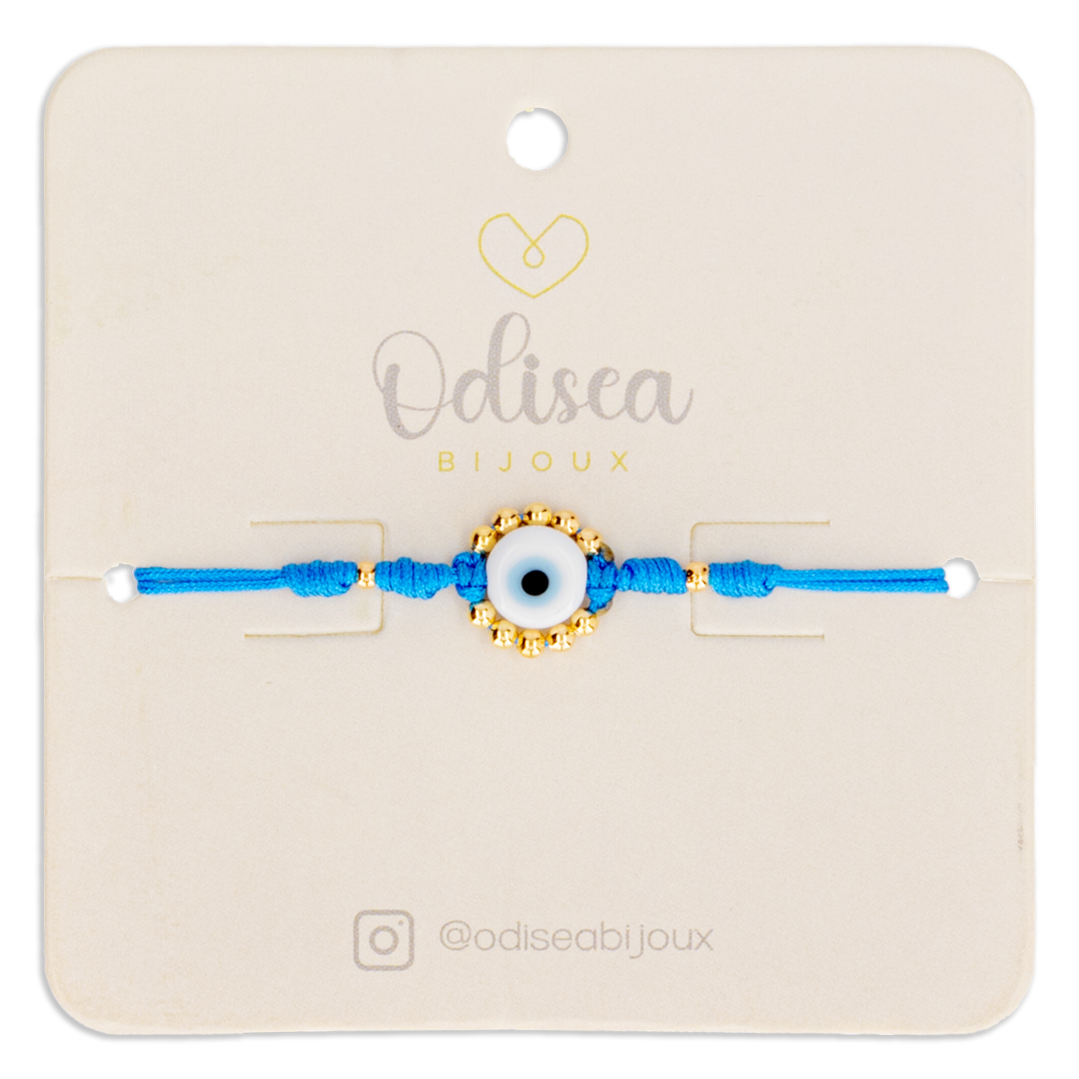 Pulsera Ojo Turco Balines Celeste ODISEA BIJOUX Unidad