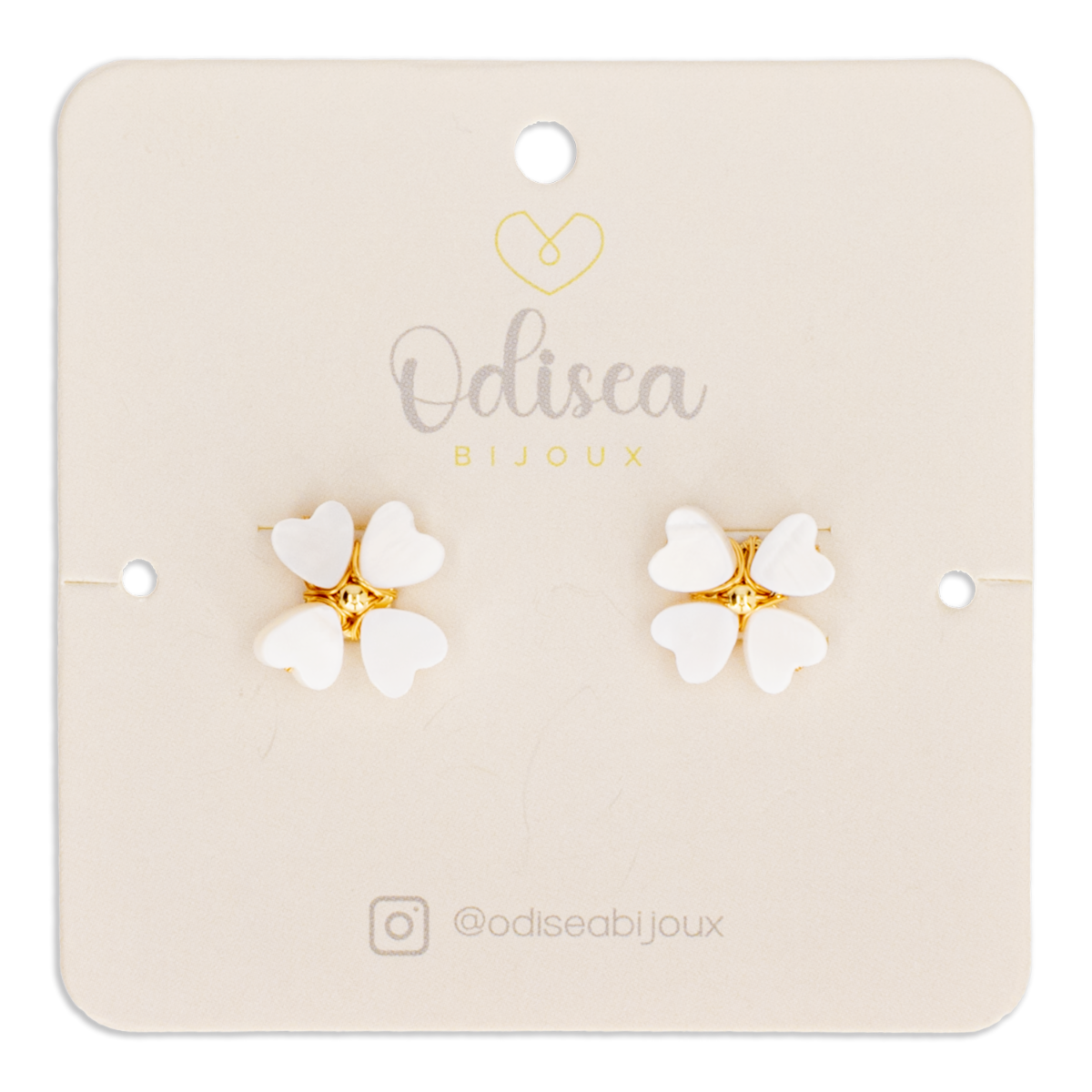 Aretes Para Dama Celina Blancos ODISEA BIJOUX Unidad