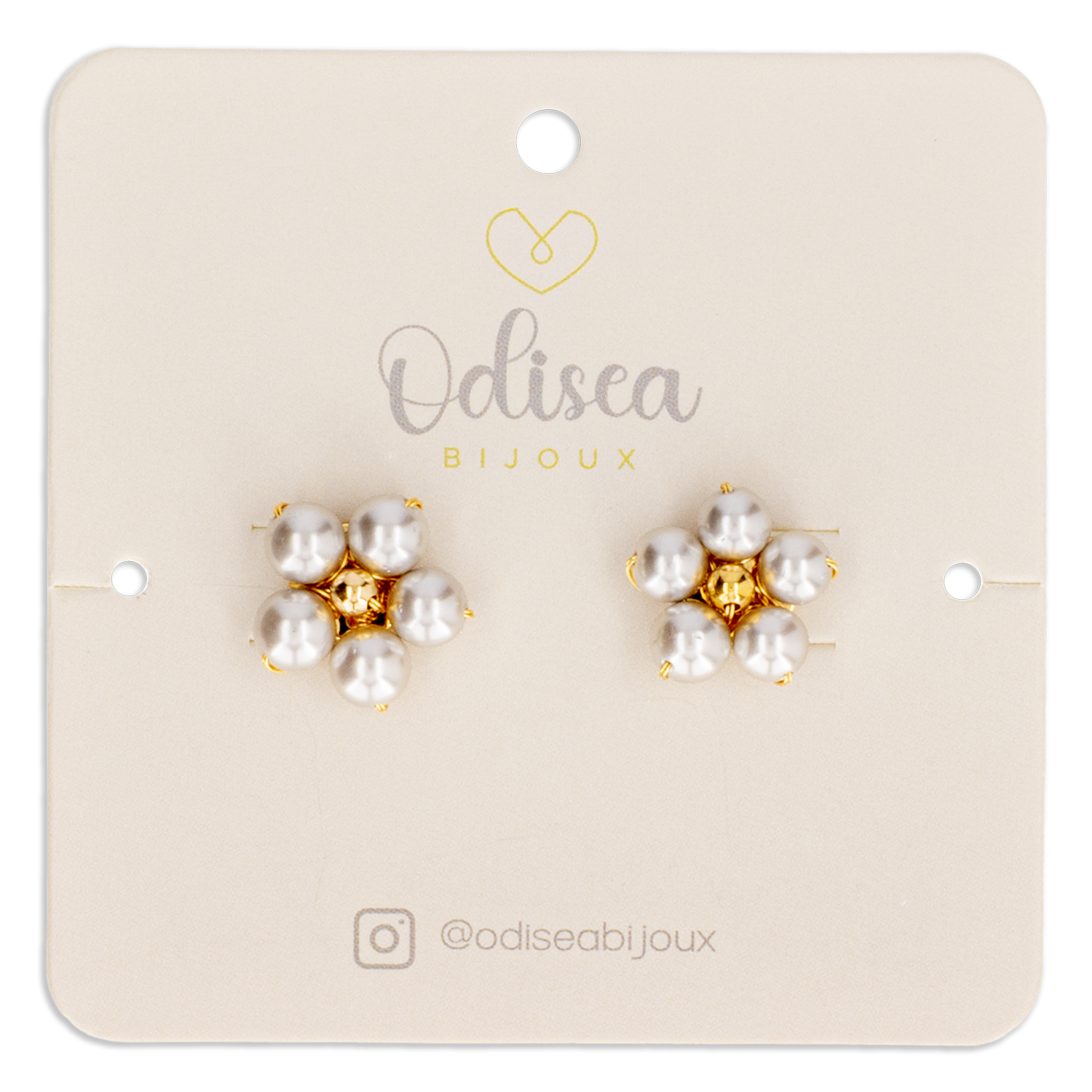 Aretes Para Dama Flor M Gris ODISEA BIJOUX Unidad