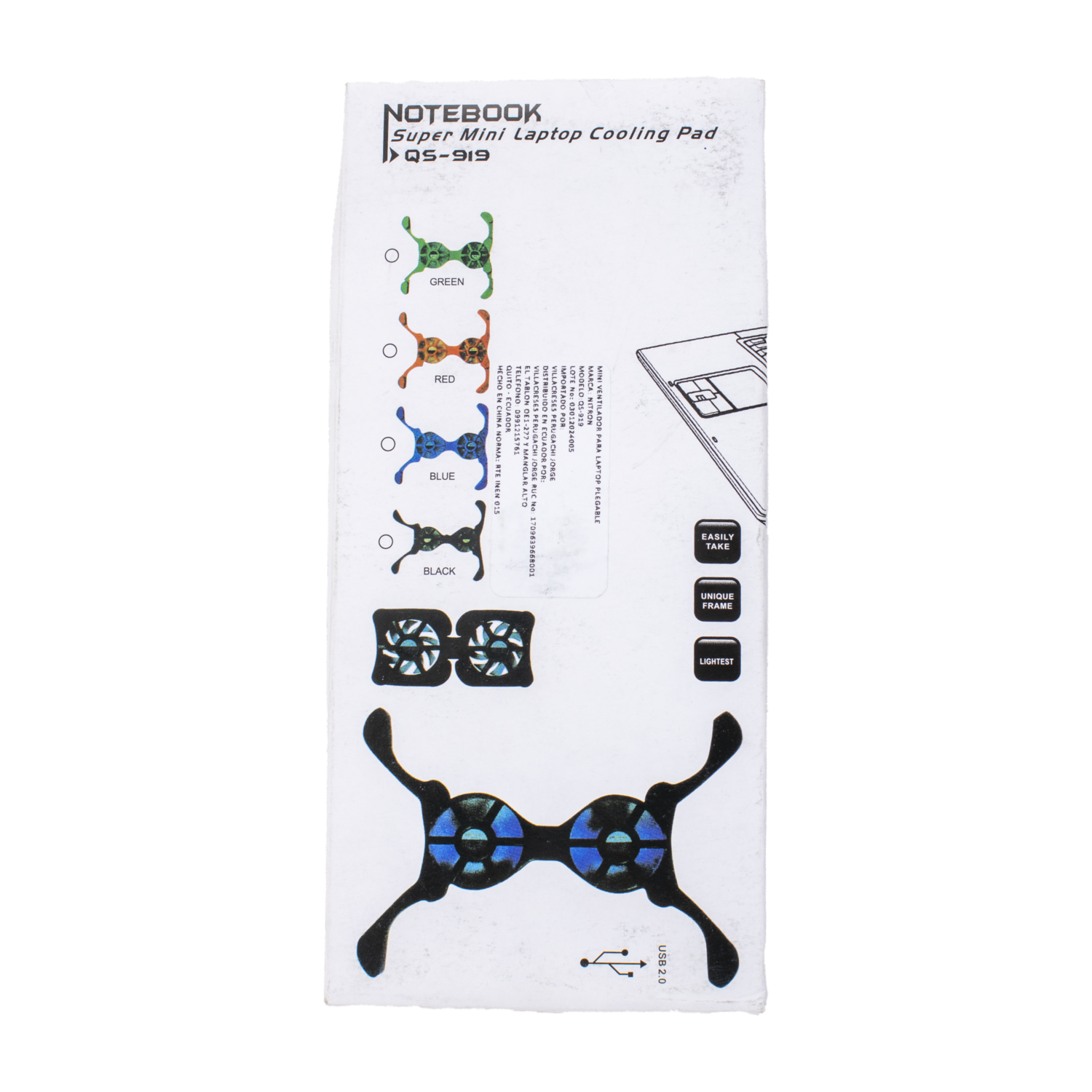 Mini Ventilador Laptop MEETION QS-919