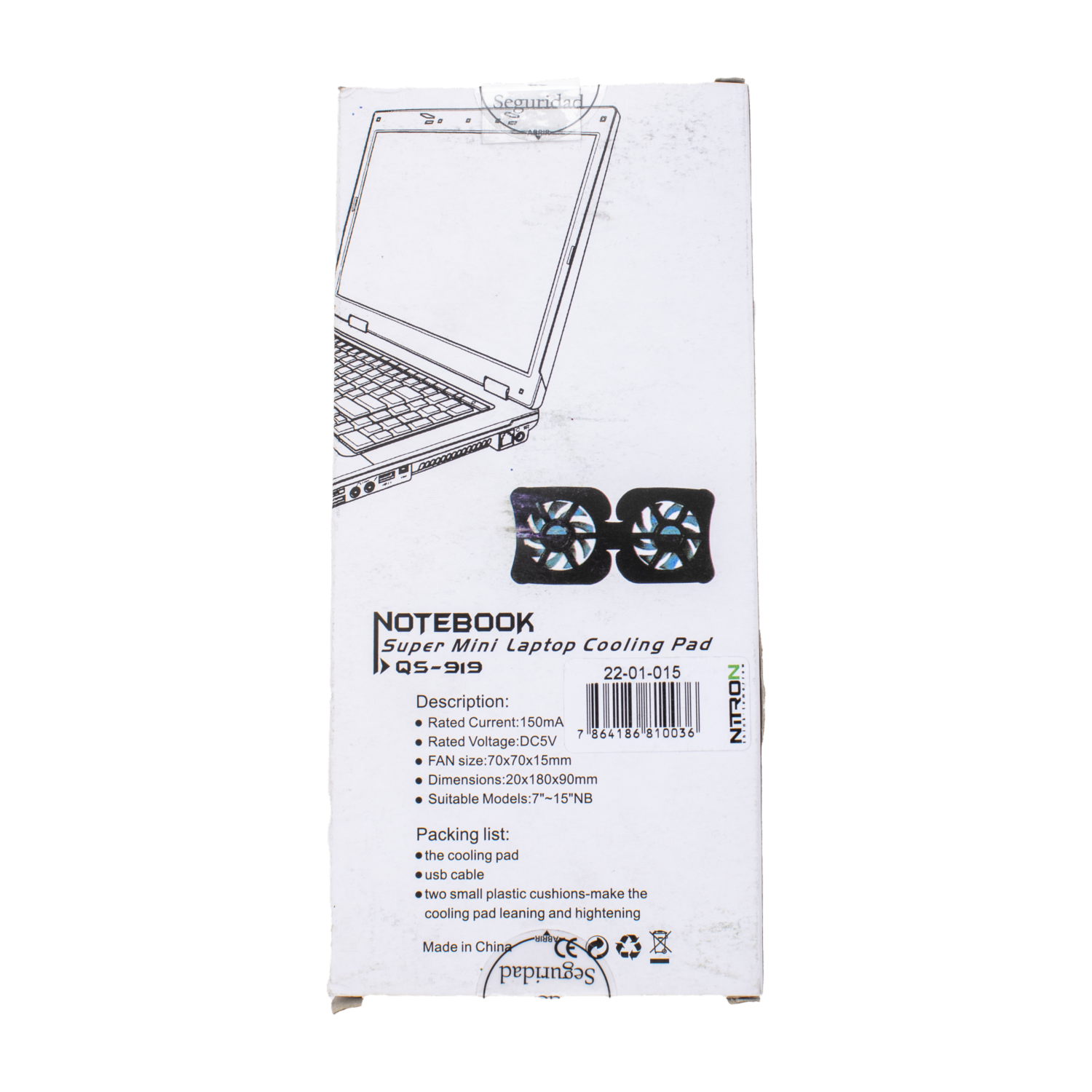 Mini Ventilador Laptop MEETION QS-919