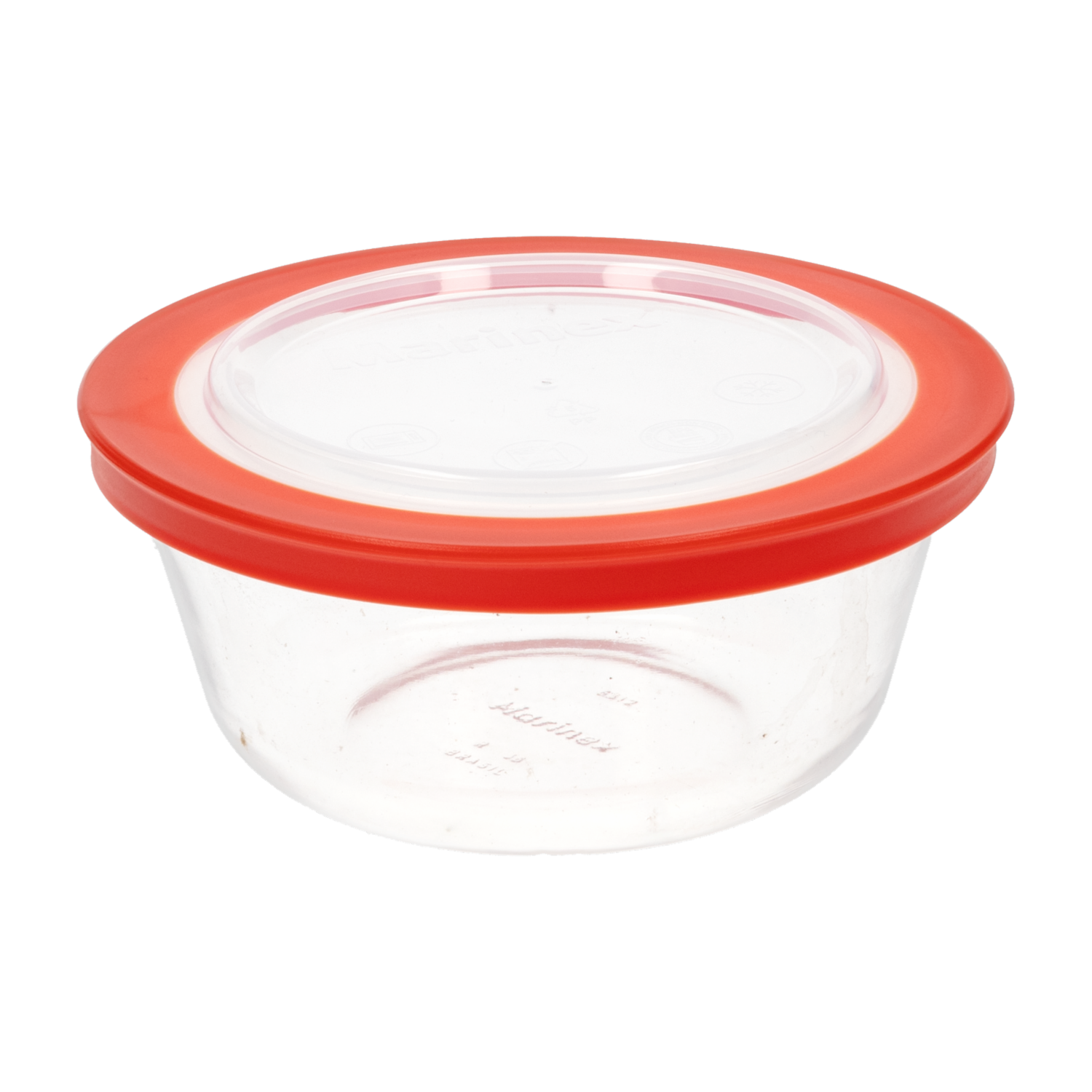 Bowl Refractario Redondo Pequeño Con Tapa MARINEX 600 Ml