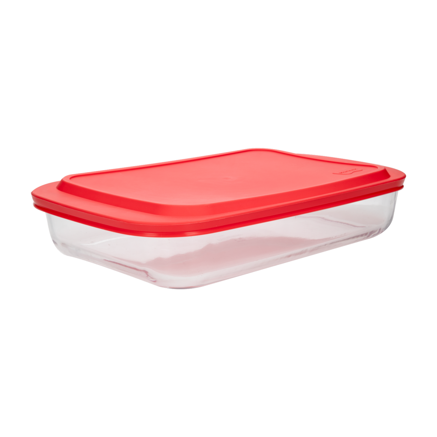 Bandeja Refractaria Rectangular Con Tapa Roja MARINEX 5 Litros