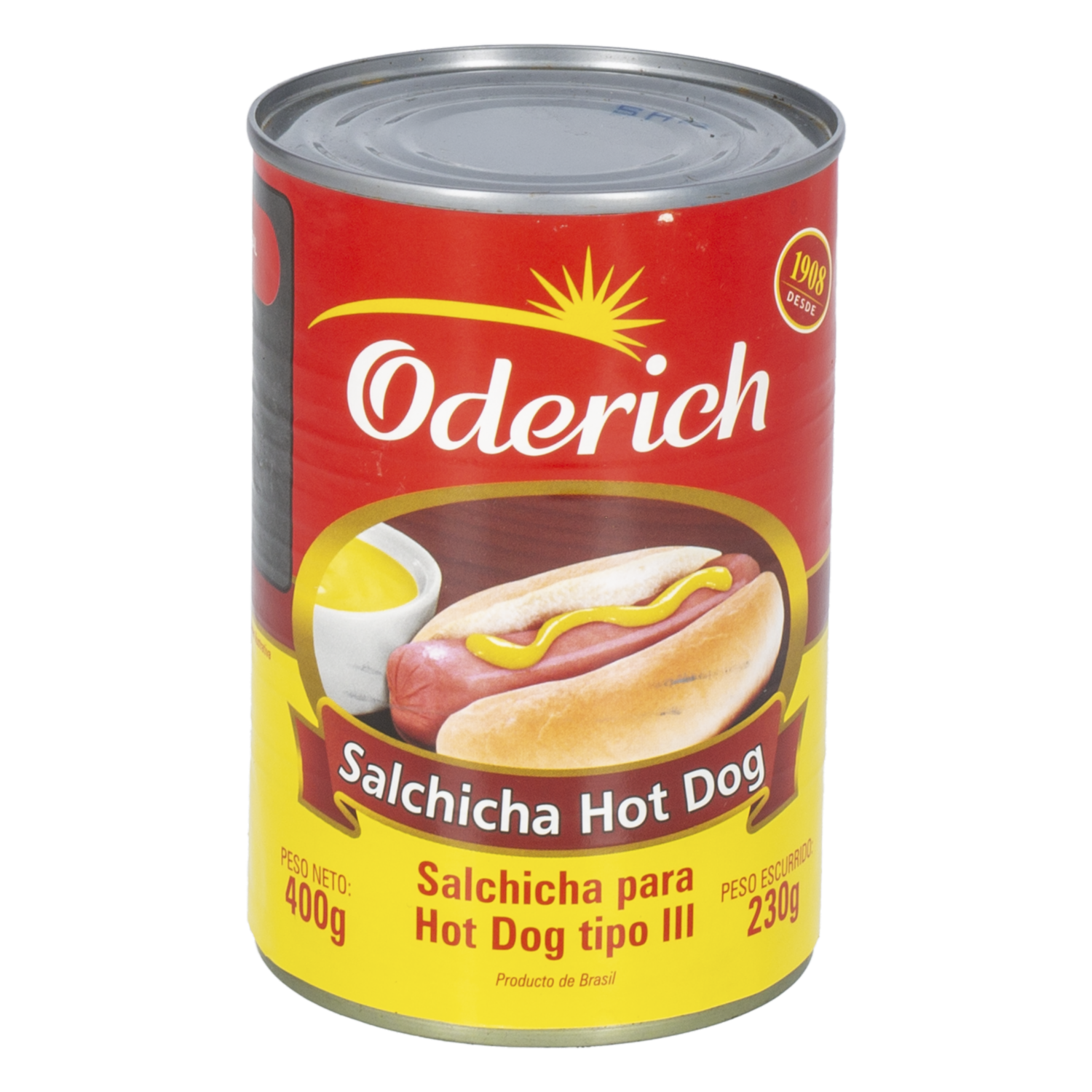 Salchichas Para Hot Dog Tipo 3 Enlatadas ODERICH 400 G