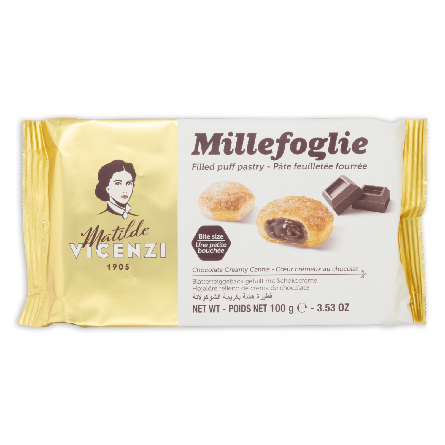 Galleta De Hojaldre Con Relleno De Chocolate MATILDE VICENZI 100 G