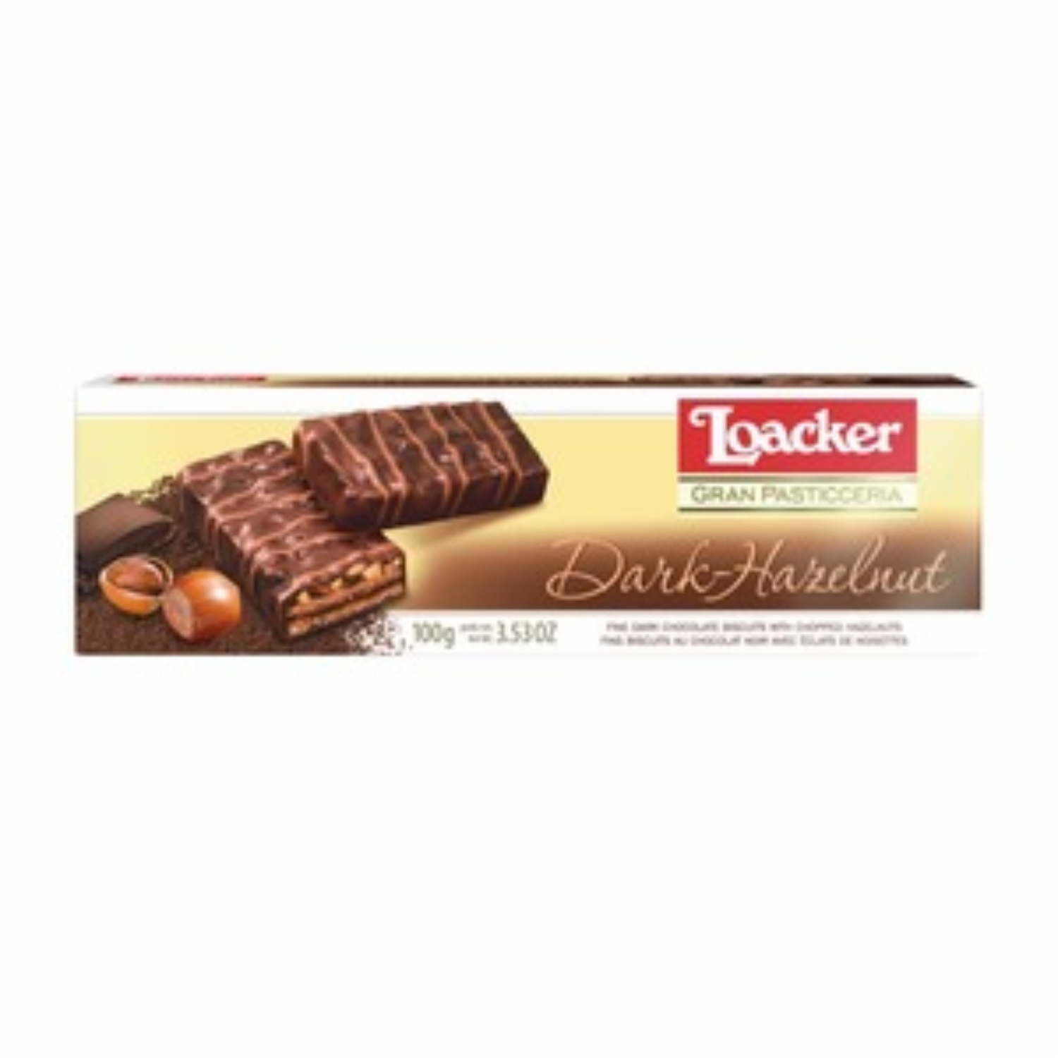 Galleta Rellena De Crema Chocolate LOACKER 100 G