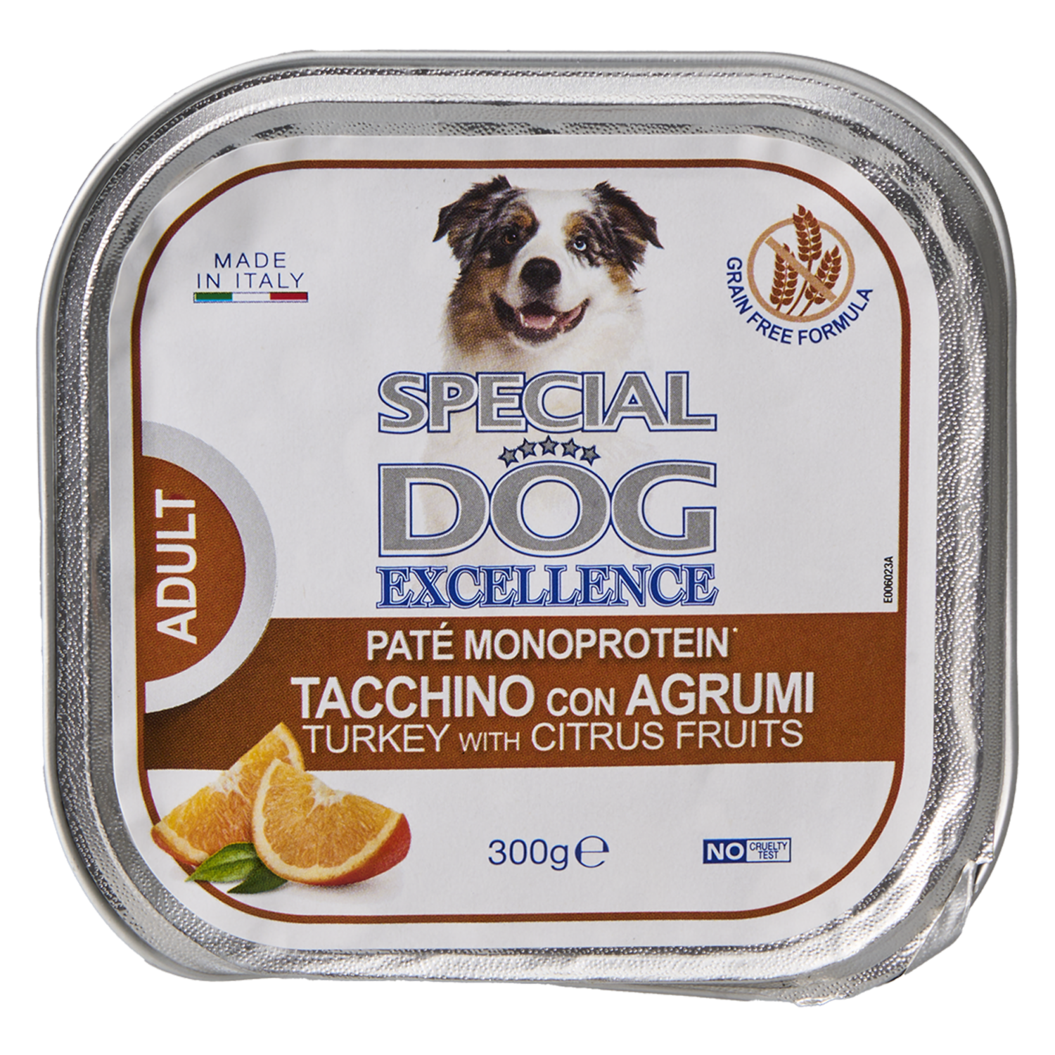 Alimento Húmedo Para Perros Adultos Pate Completo De Pavo con Frutos Cítricos EXCELLENCE 300 G