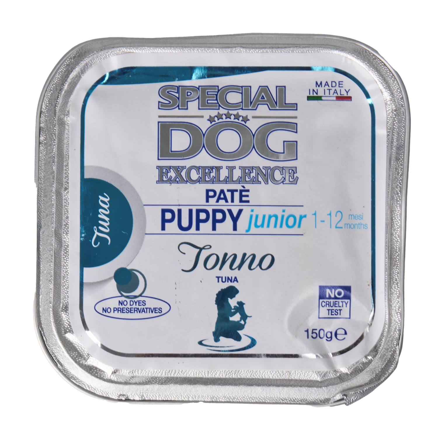 Alimento Húmedo Para Perros Cachorros 1 a 12 Meses  Pate Completo  De Atún EXCELLENCE 150 G