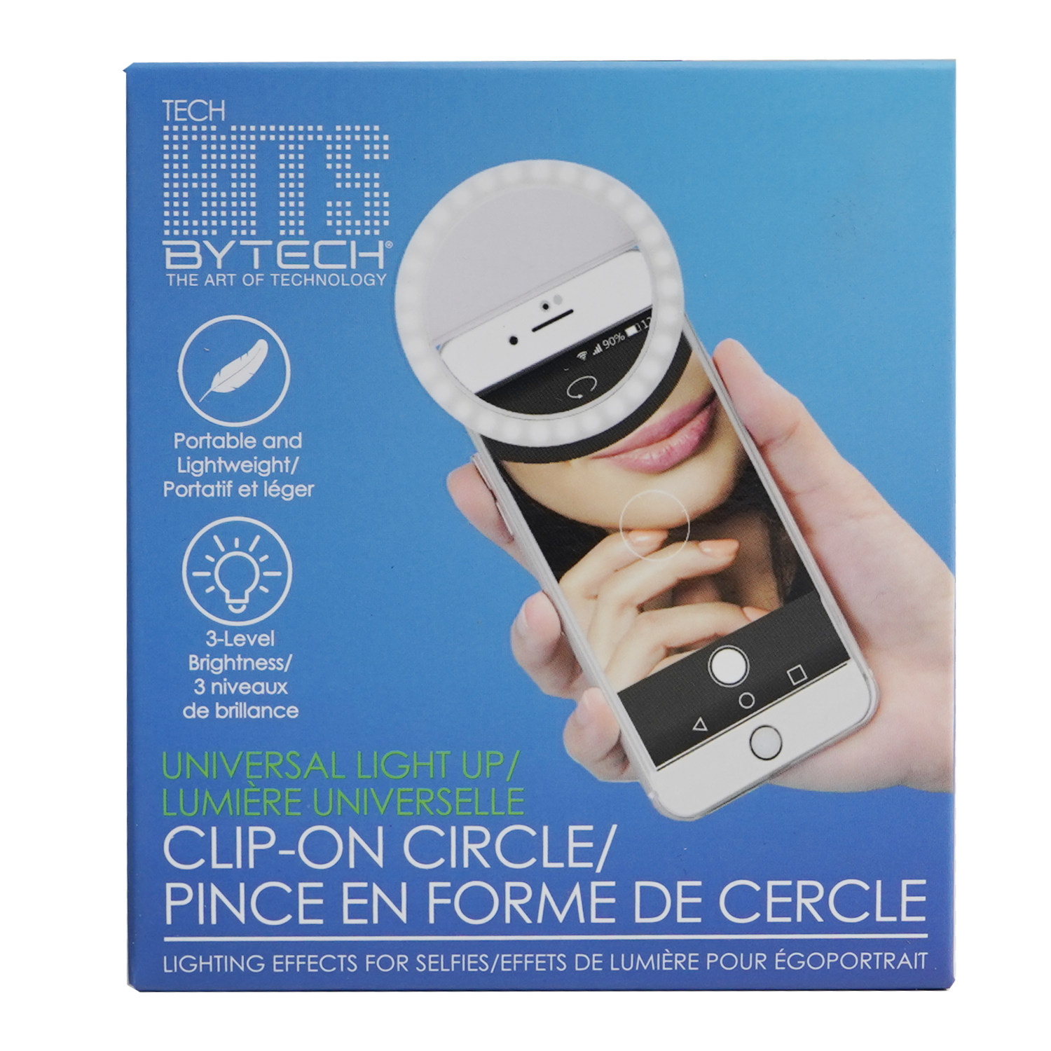 Luz Para Selfie Con Clip BYTECH Portátil