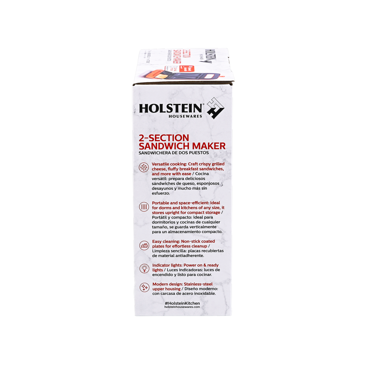Sanduchera Parrilla HH-09125001R HOLSTEIN 2 Panes