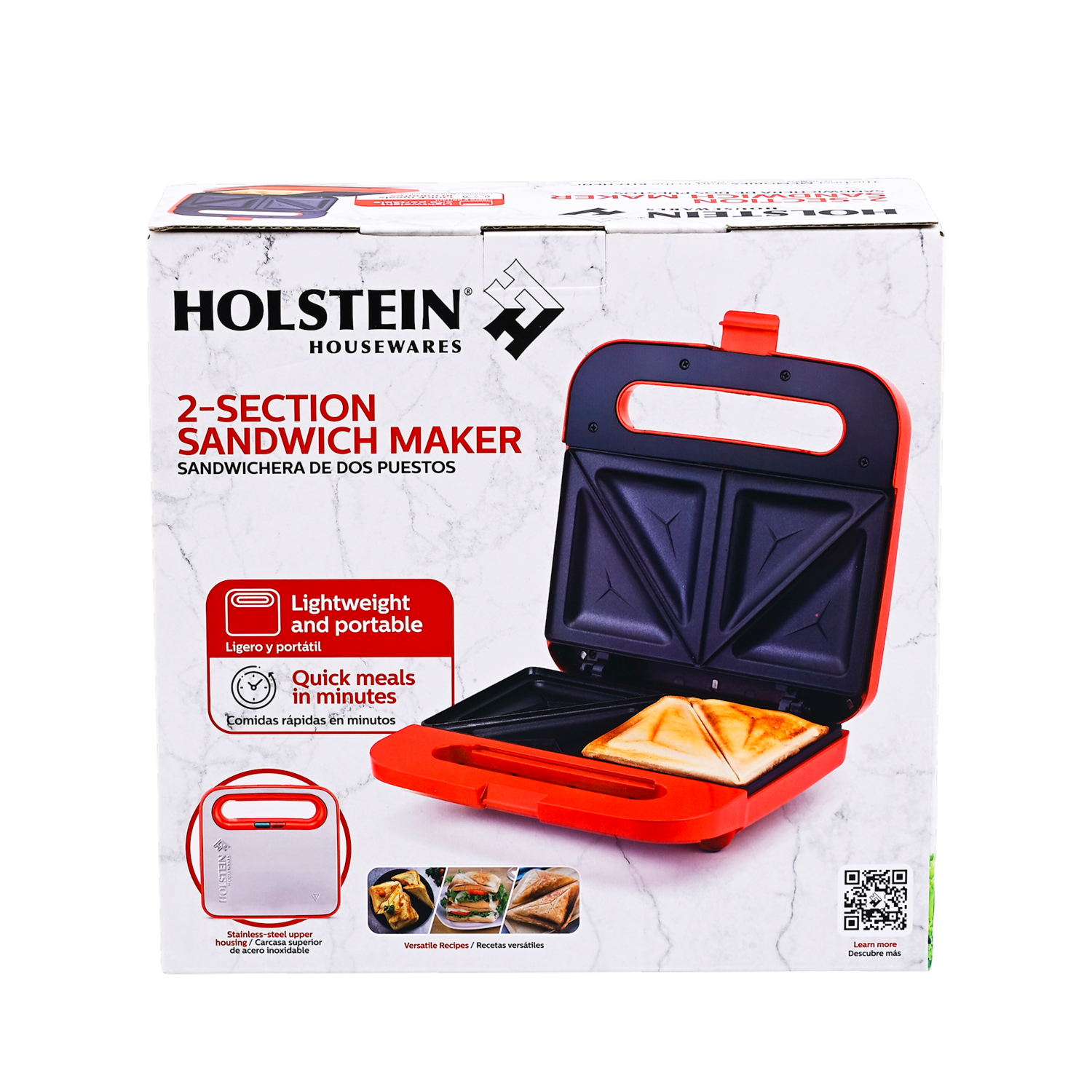 Sanduchera Parrilla HH-09125001R HOLSTEIN 2 Panes