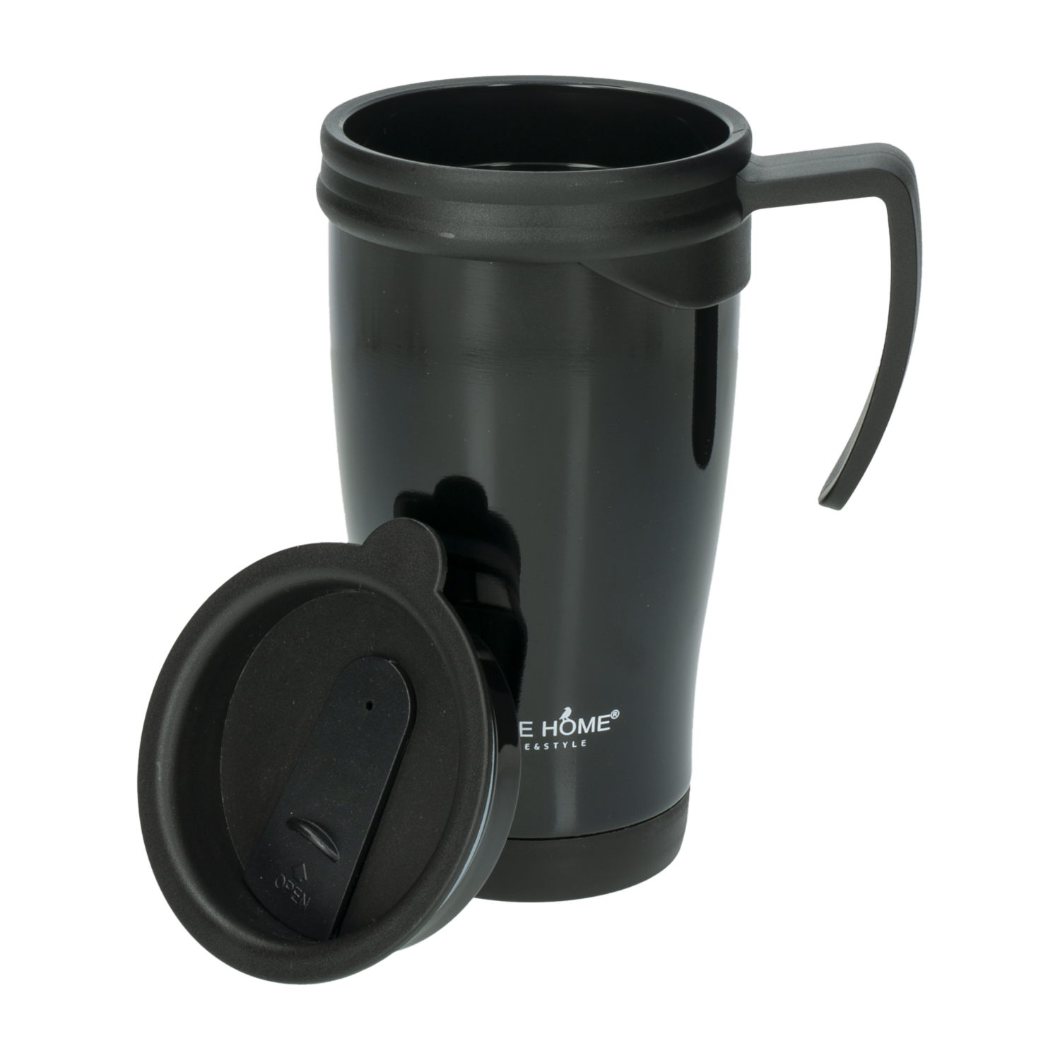 Jarro Térmico Metálico Negro FREE HOME 414 Ml