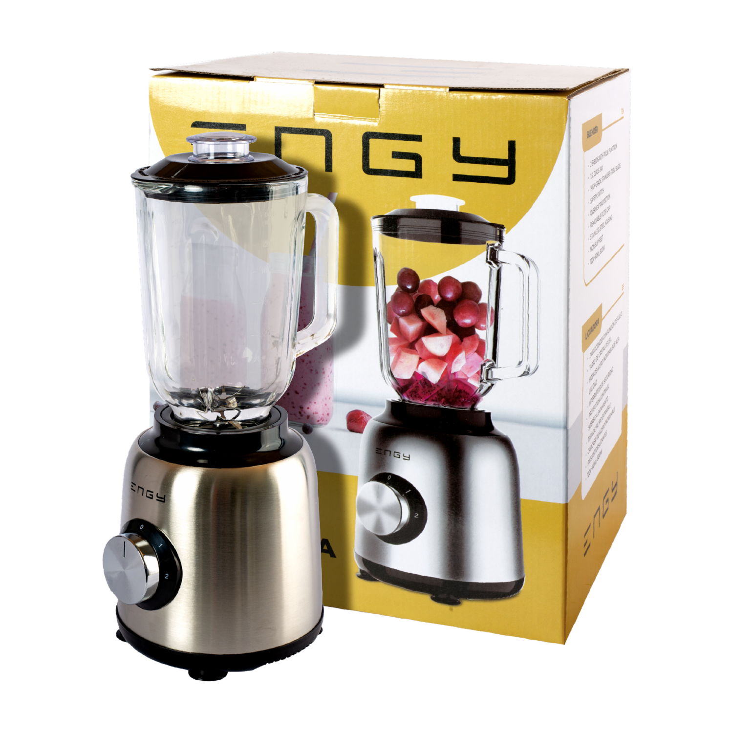 Licuadora De 4 Cuchillas Modelo Ca-582S ENGY 800 Watts