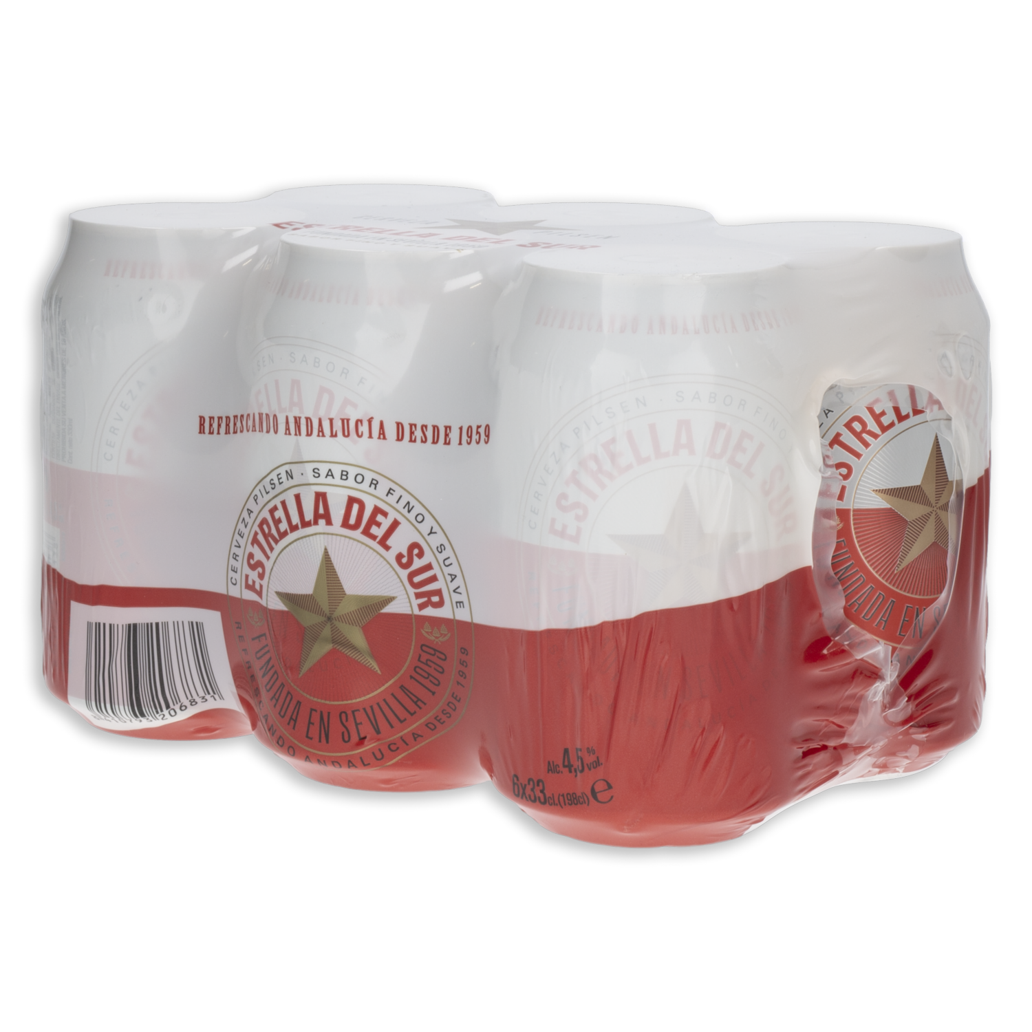 Cerveza Importada ESTRELLA DEL SUR 6 X 330 Ml