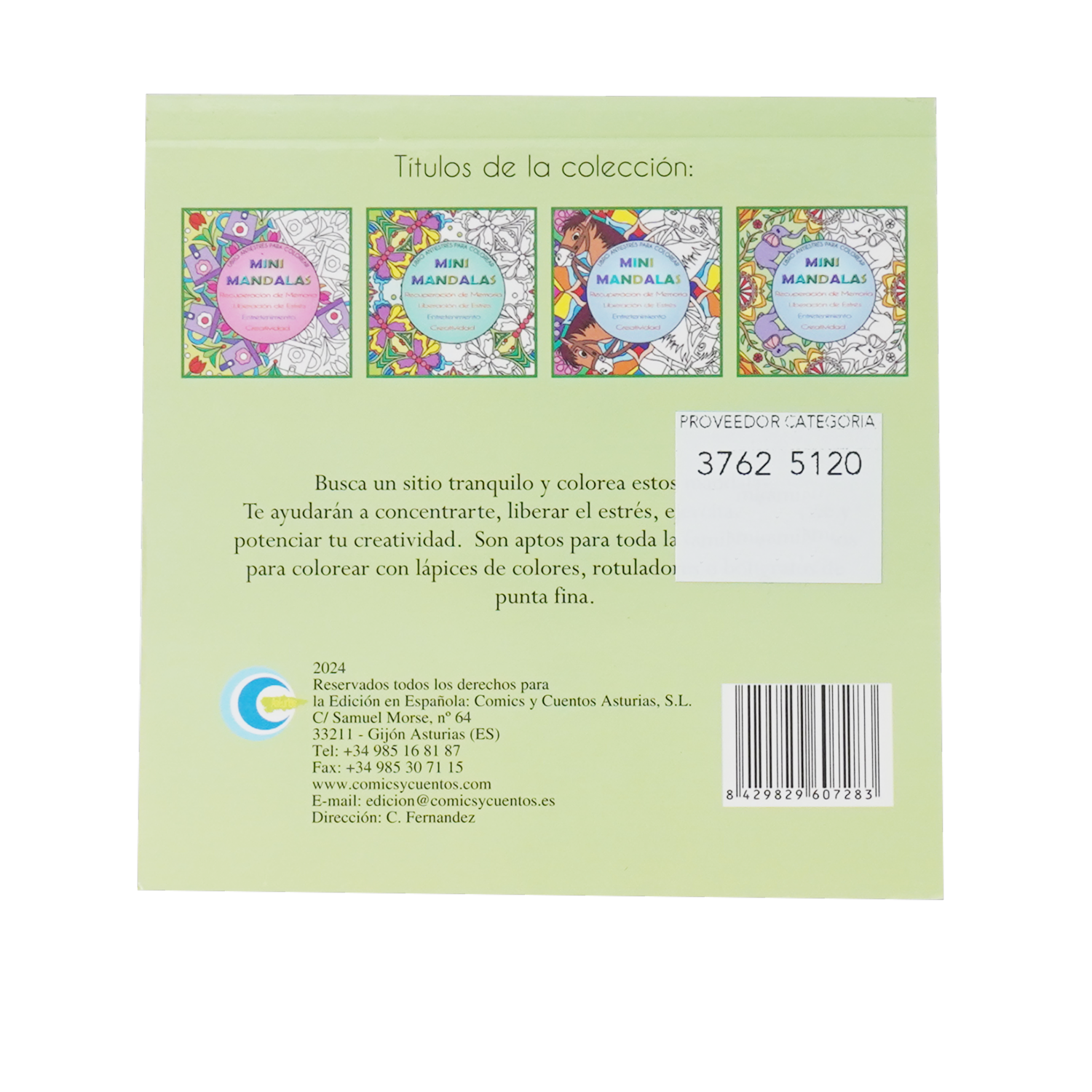 Libro Mini Mandalas ASTURIAS 25 Páginas