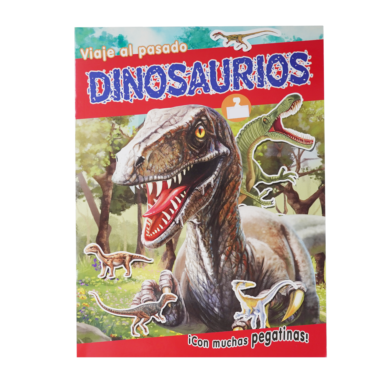 Libro Dinosaurios Viaje Al Pasado Pegatinas 4T ASTURIAS 8 Páginas