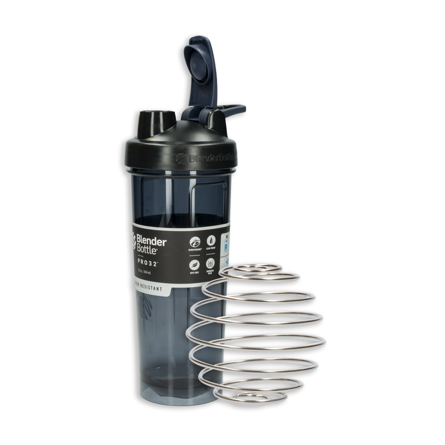 Tomatodo Pro32 Negro Con Bola Mezcladora BLENDER BOTTLE 946 Ml
