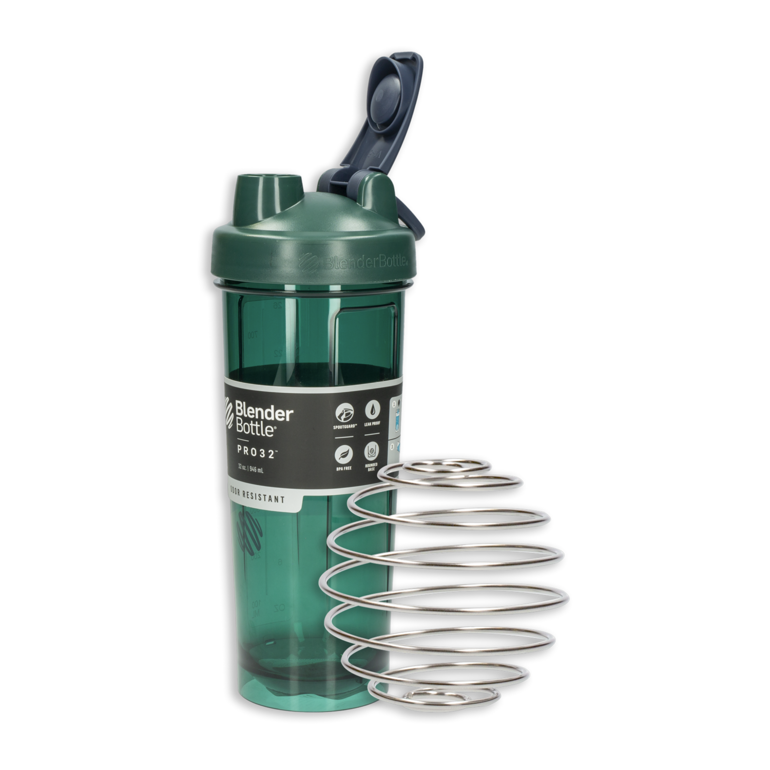 Tomatodo Pro32 Verde Con Bola Mezcladora BLENDER BOTTLE 946 Ml