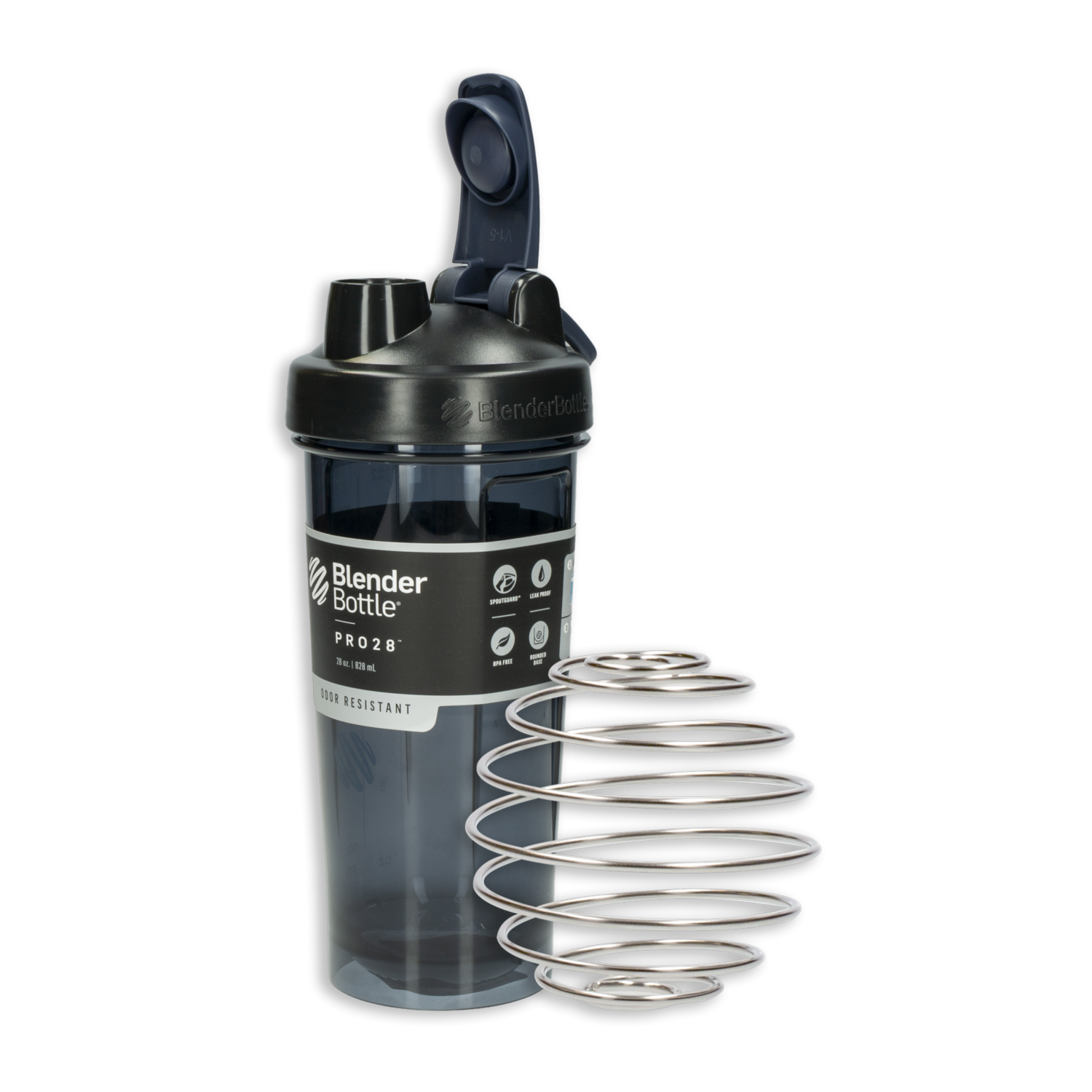 Tomatodo Pro32 Negro Con Bola Mezcladora BLENDER BOTTLE 828 Ml