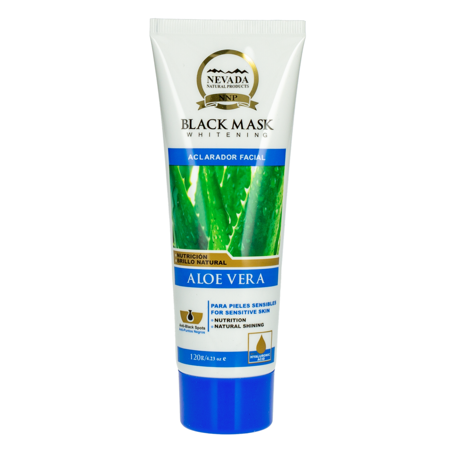 Mascarilla Facial De Black Mask Aloe Vera NEVADA 120 G