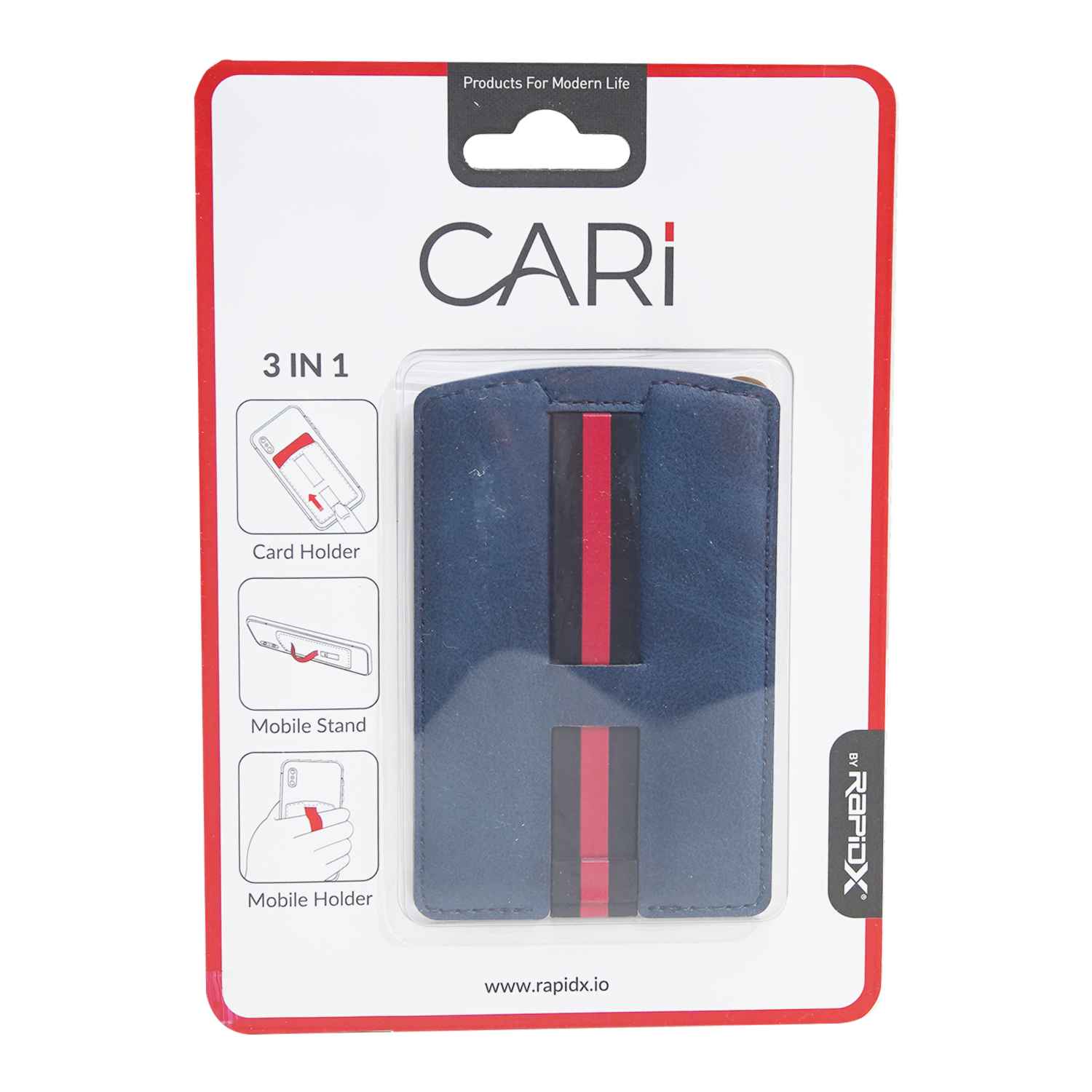 Estuche Para Celular Porta Documentos CARI Azul