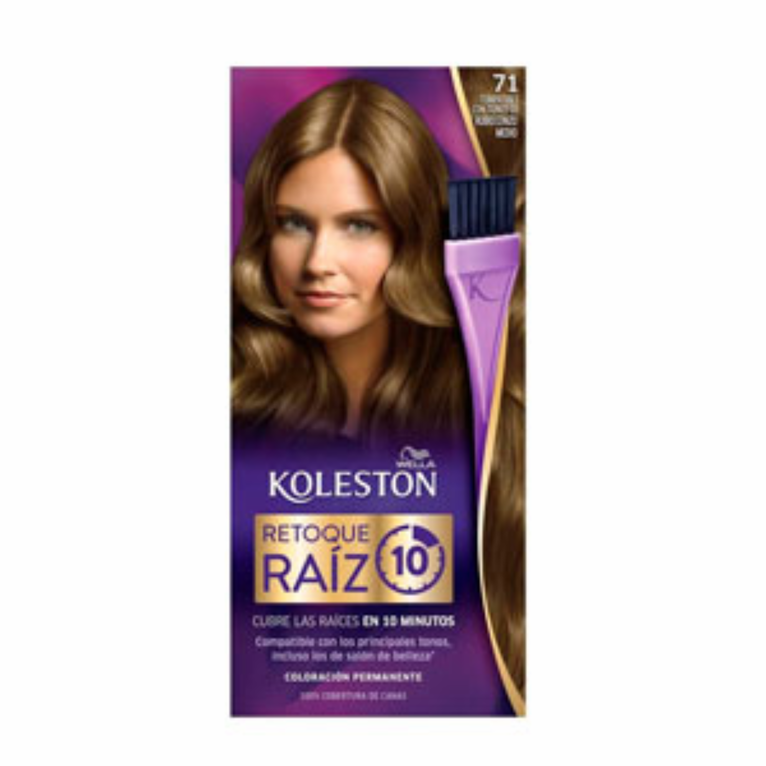 Tinte De Cabello Capilar N° 71 Rubio Claro Medio KOLESTON Unidad