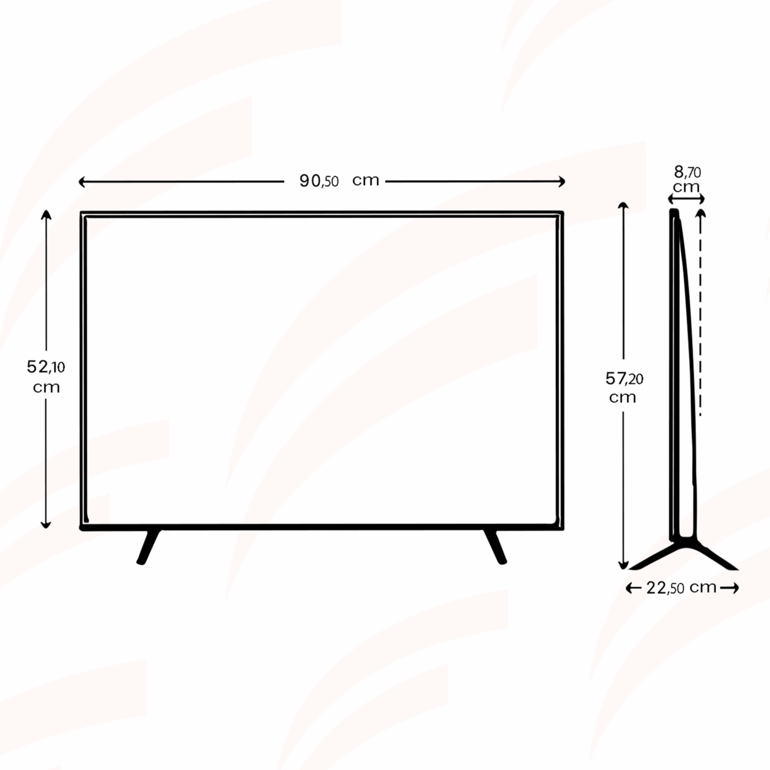 TV Led Google RLED-GLT40TPX9 RIVIERA 40″