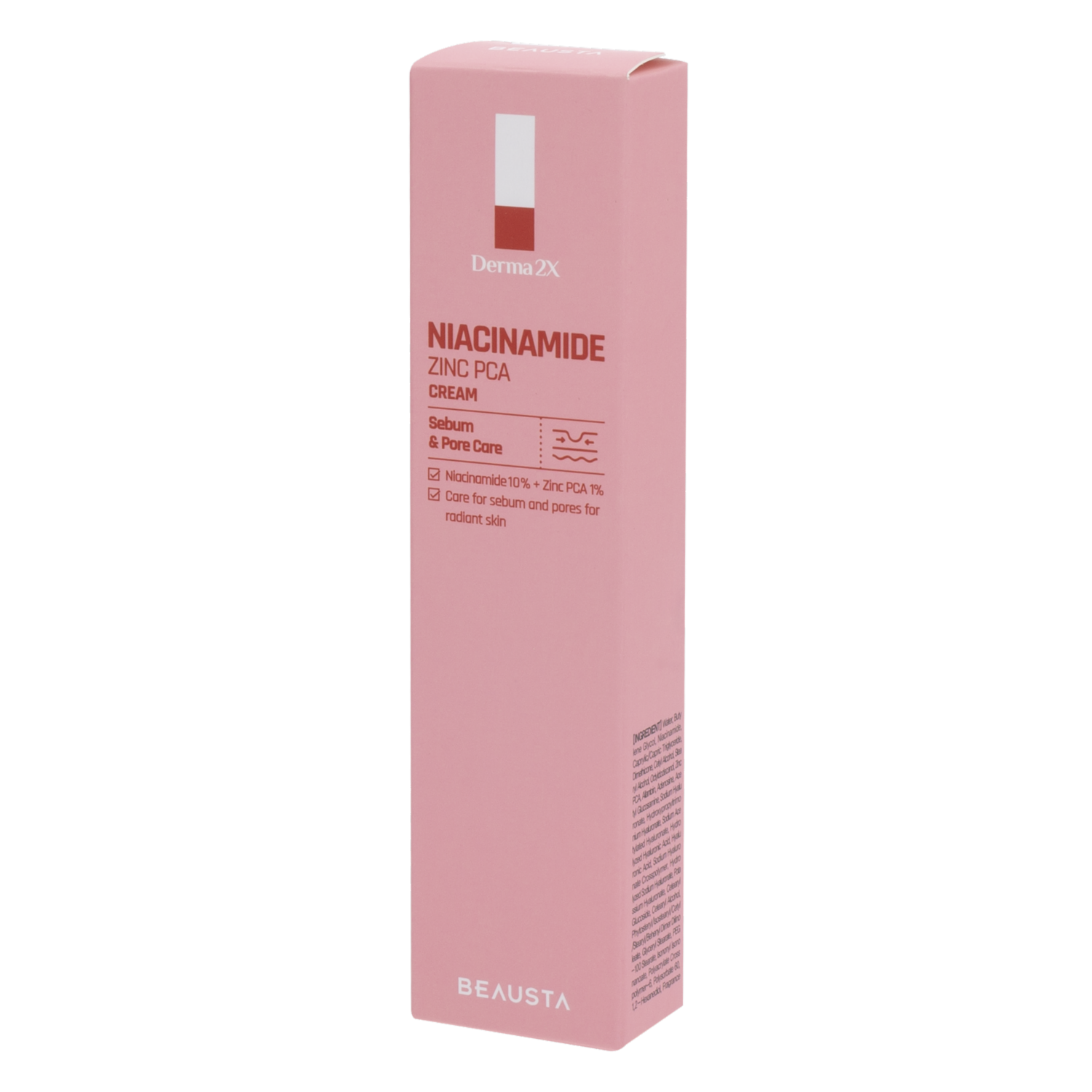 Crema Facial Niacinamide Zinc Pca Derma 2X BEAUSTA 40 Ml