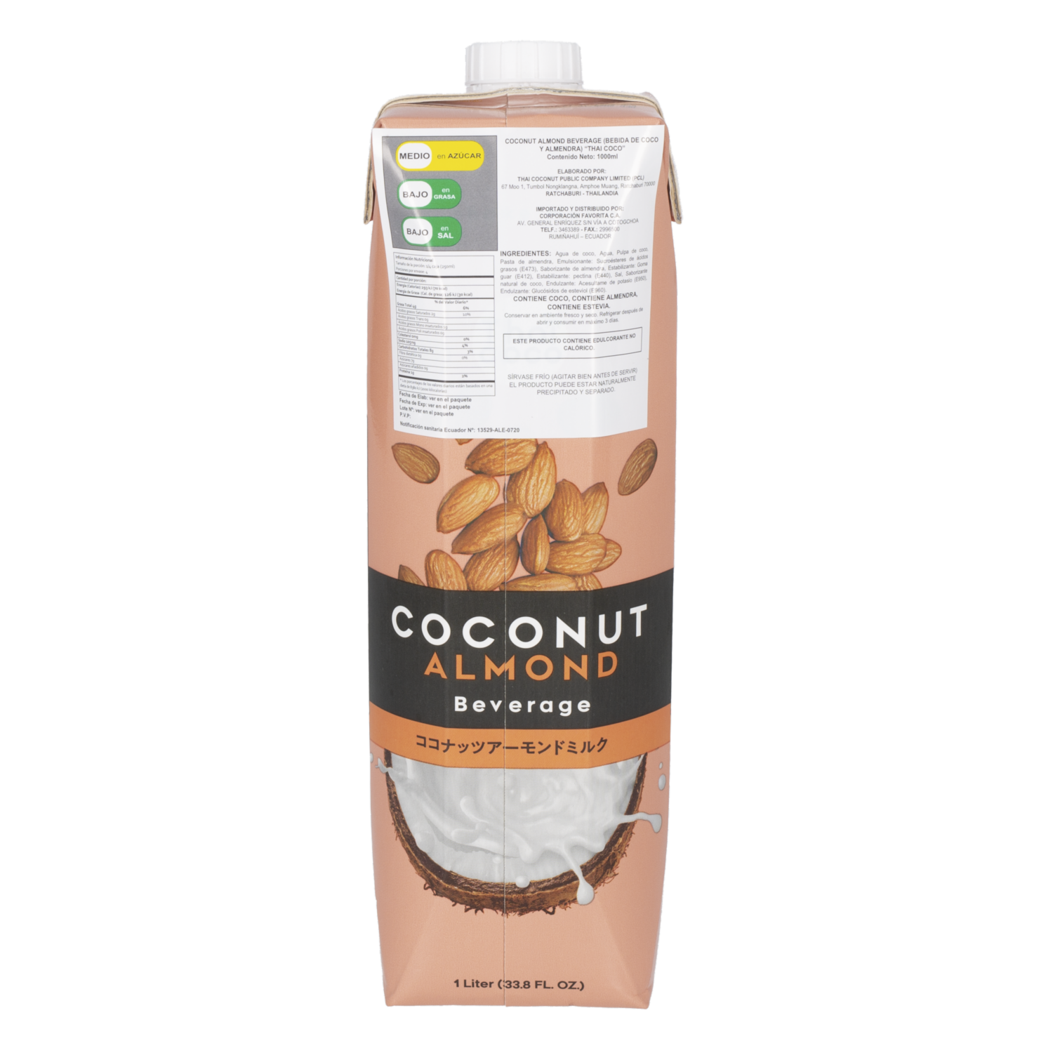 Bebida De Coco Y Almendra THAI COCO 1000 Ml