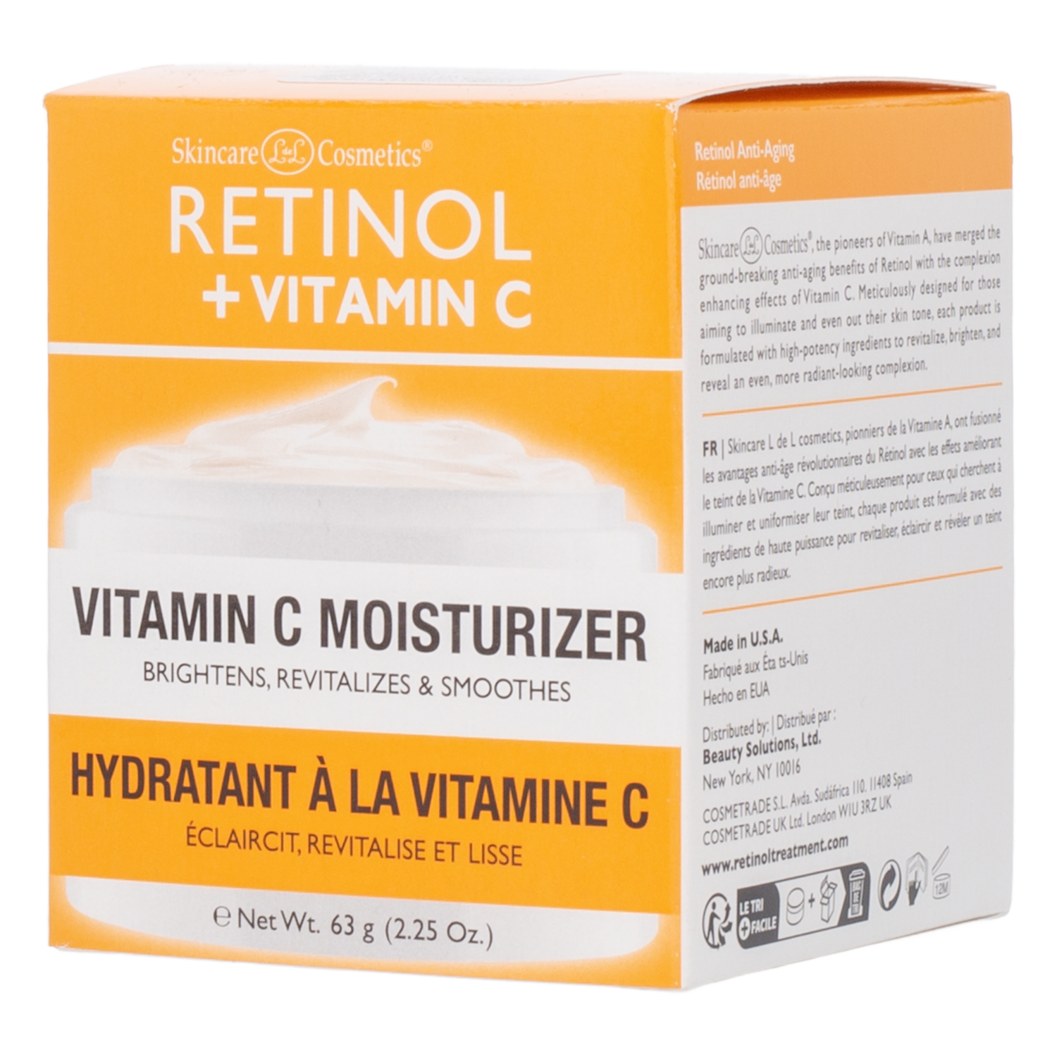 Crema Facial Hidratante Con Vitamina C RETINOL 50 G