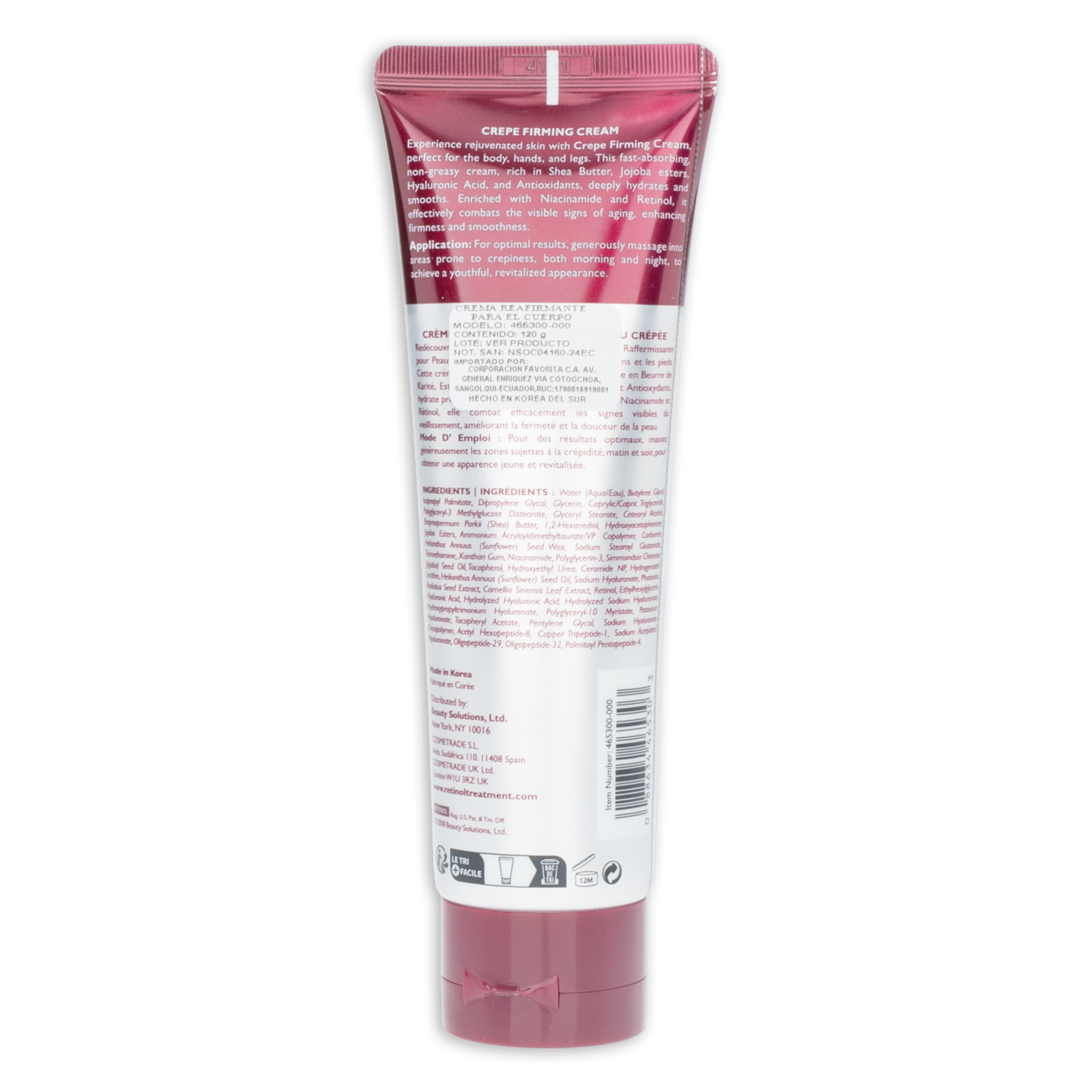 Crema Corporal Reafirmante RETINOL 120 G