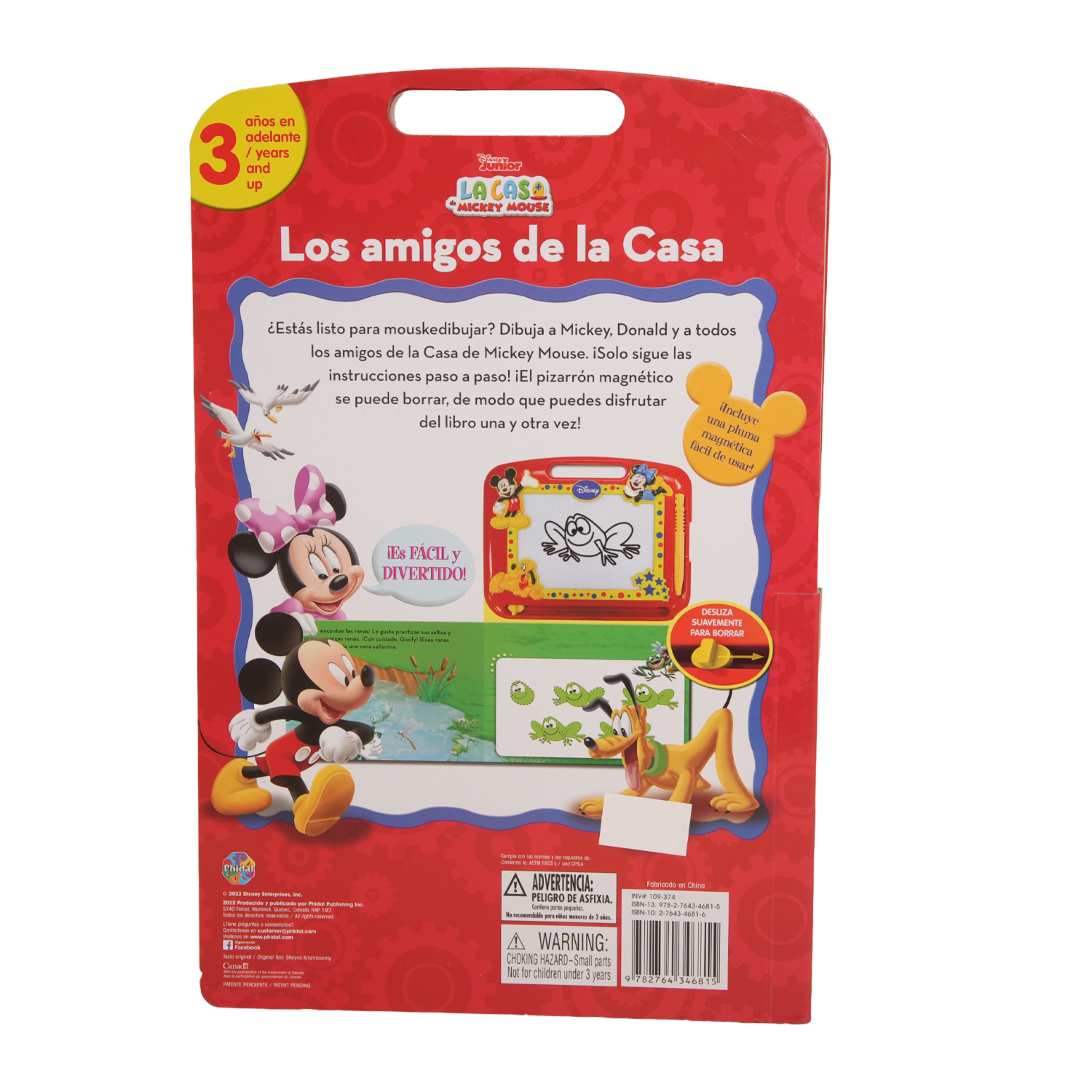 Libro Pizarra Los Amigos De La Casa PHIDAL 5 Páginas