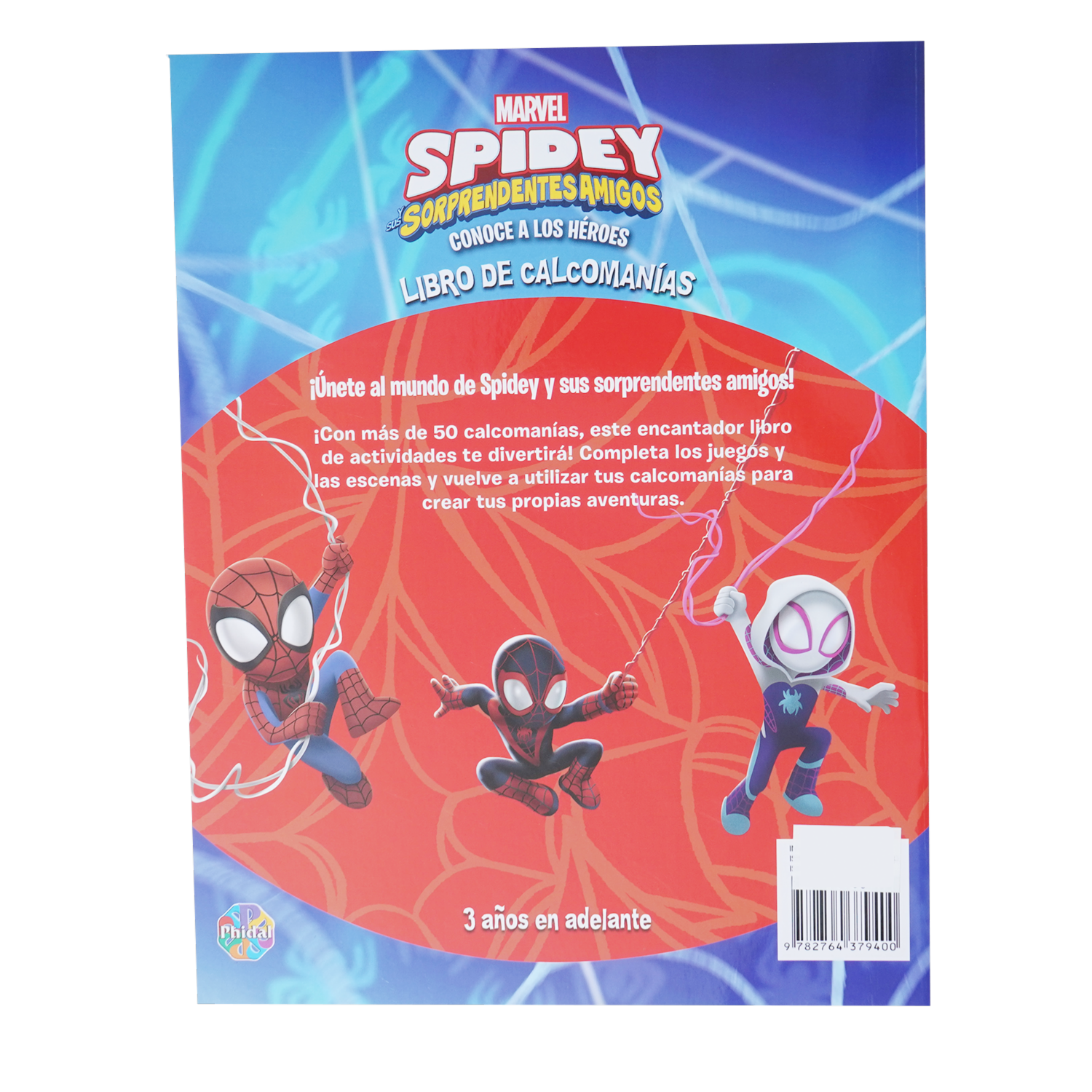 Libro Marvel Spidey Libro De Calcomanías DISNEY 16 Páginas