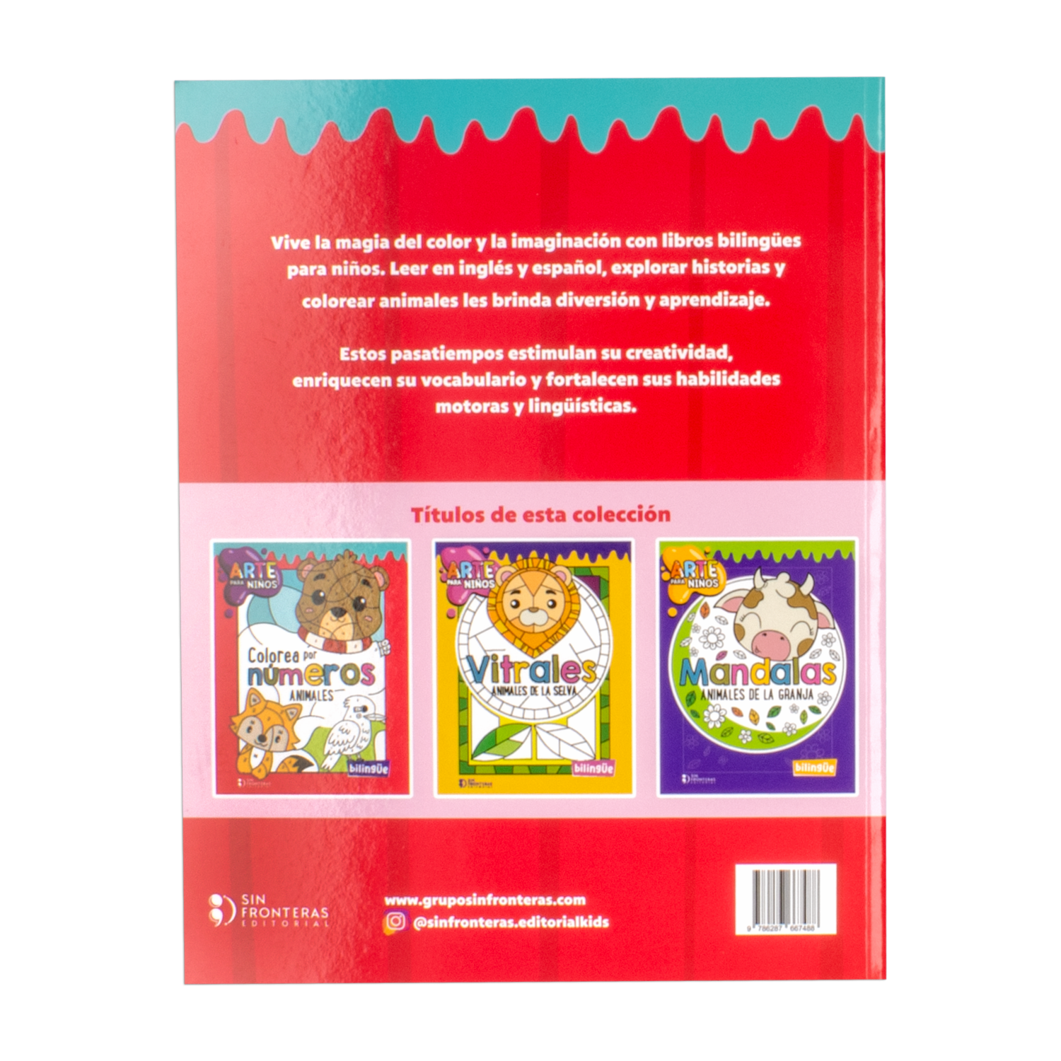 Libro Colorear Por Números Animales Colección Para Niños MR.BOOKS 64 Páginas