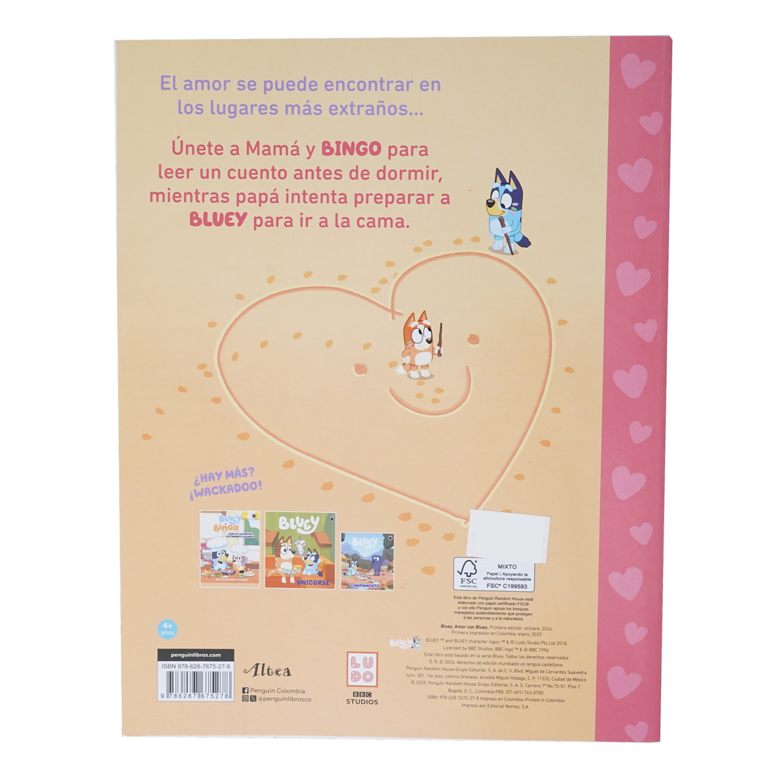 Libro Bluey Amor De Bluey DISNEY 15 Páginas