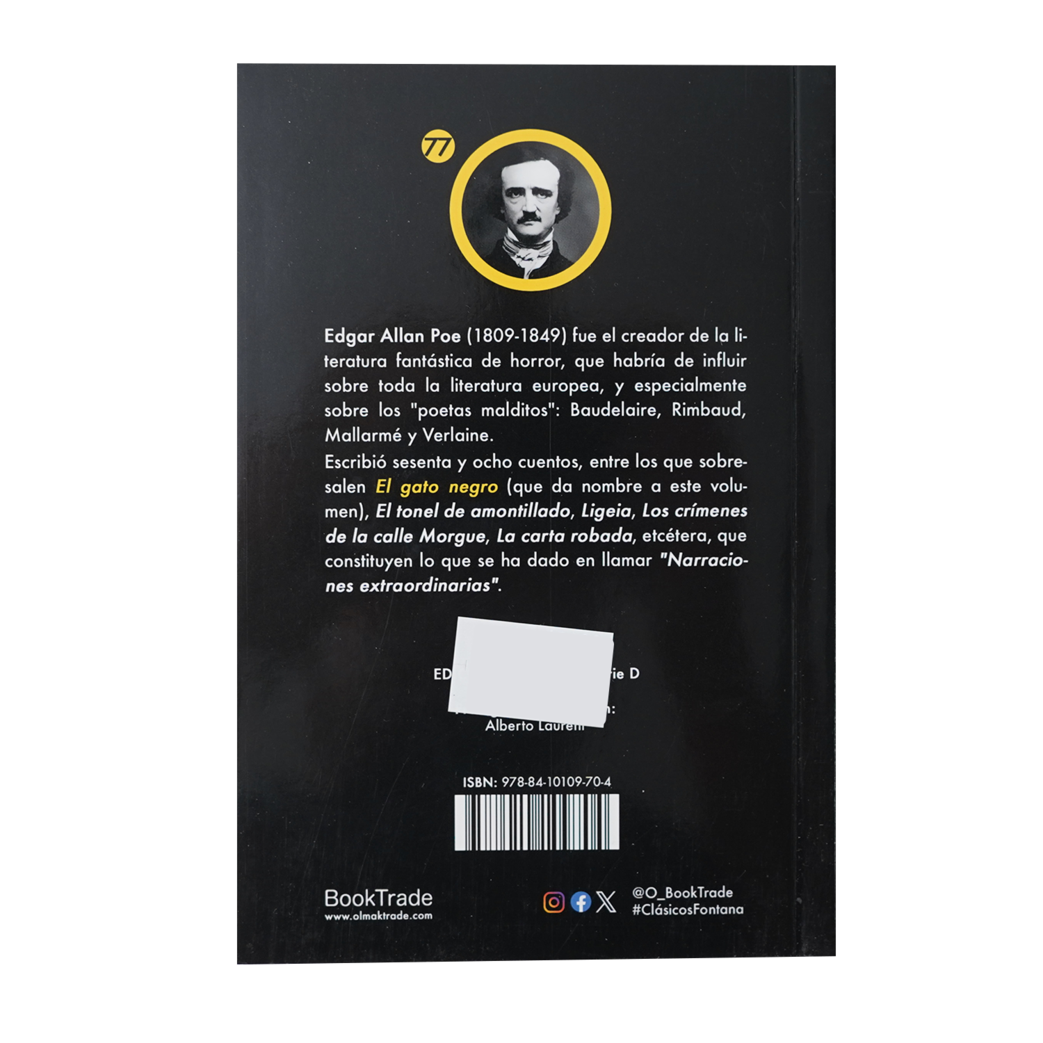 Libro El Gato Negro FONTANA 156 Páginas