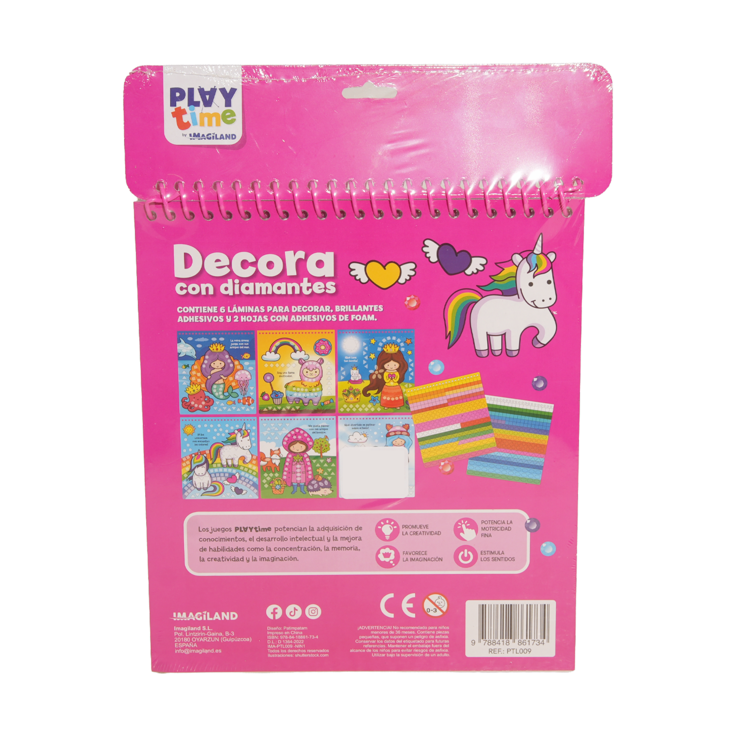 Libro Decora Con Diamantes IMAGILAND 25 Páginas