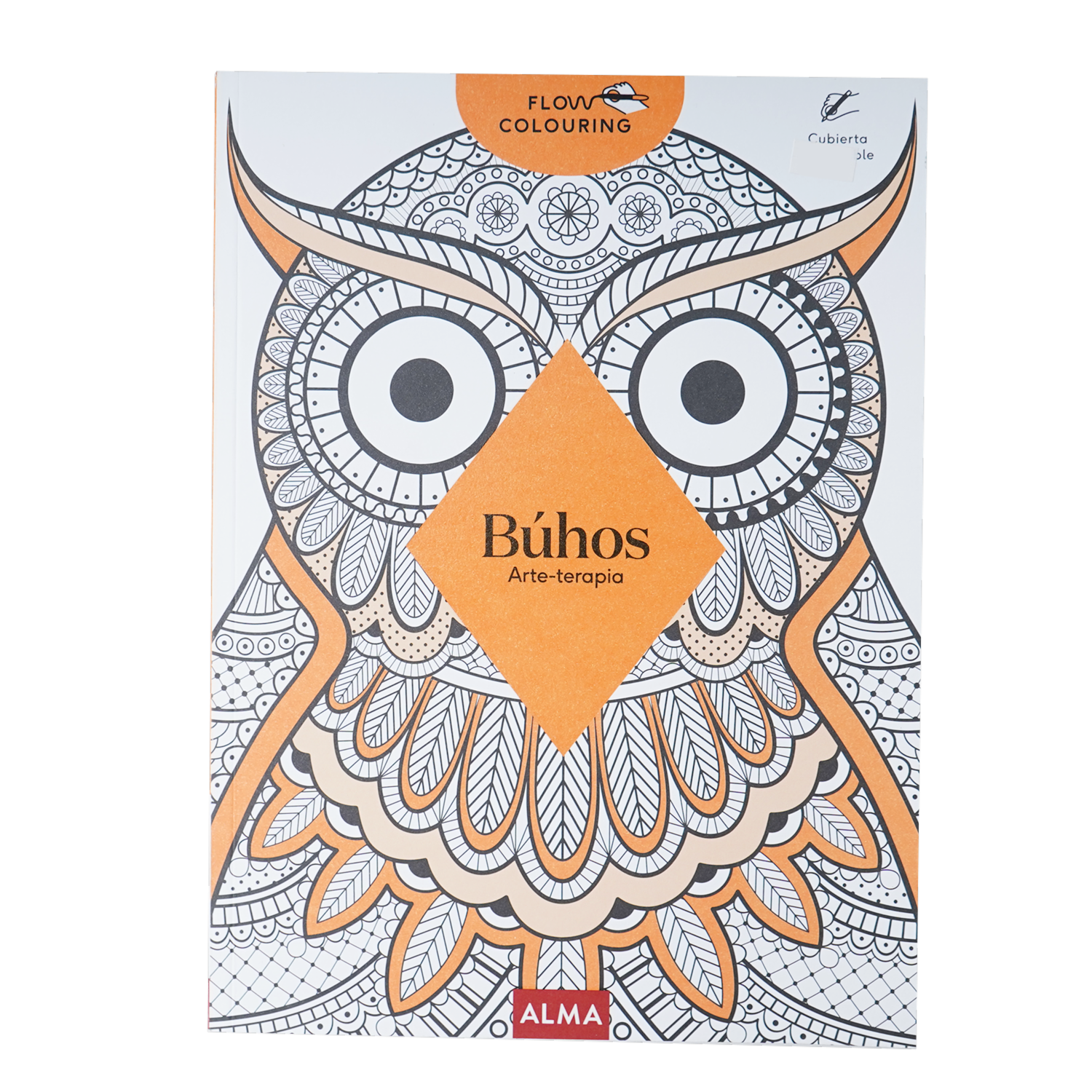 Libro Búhos Arte Terapia Mandalas Flow Colouring MR.BOOKS 15 Páginas