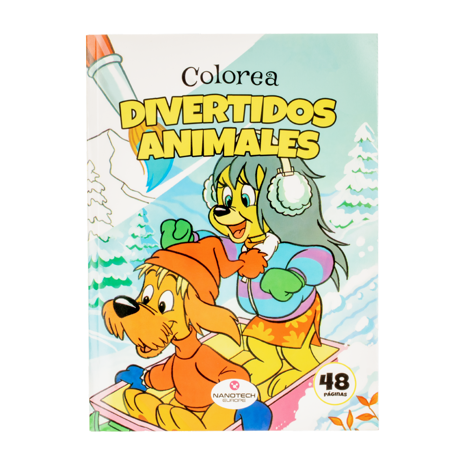 Libro Para Colorear Divertidos Animales MR.BOOKS 48 Páginas