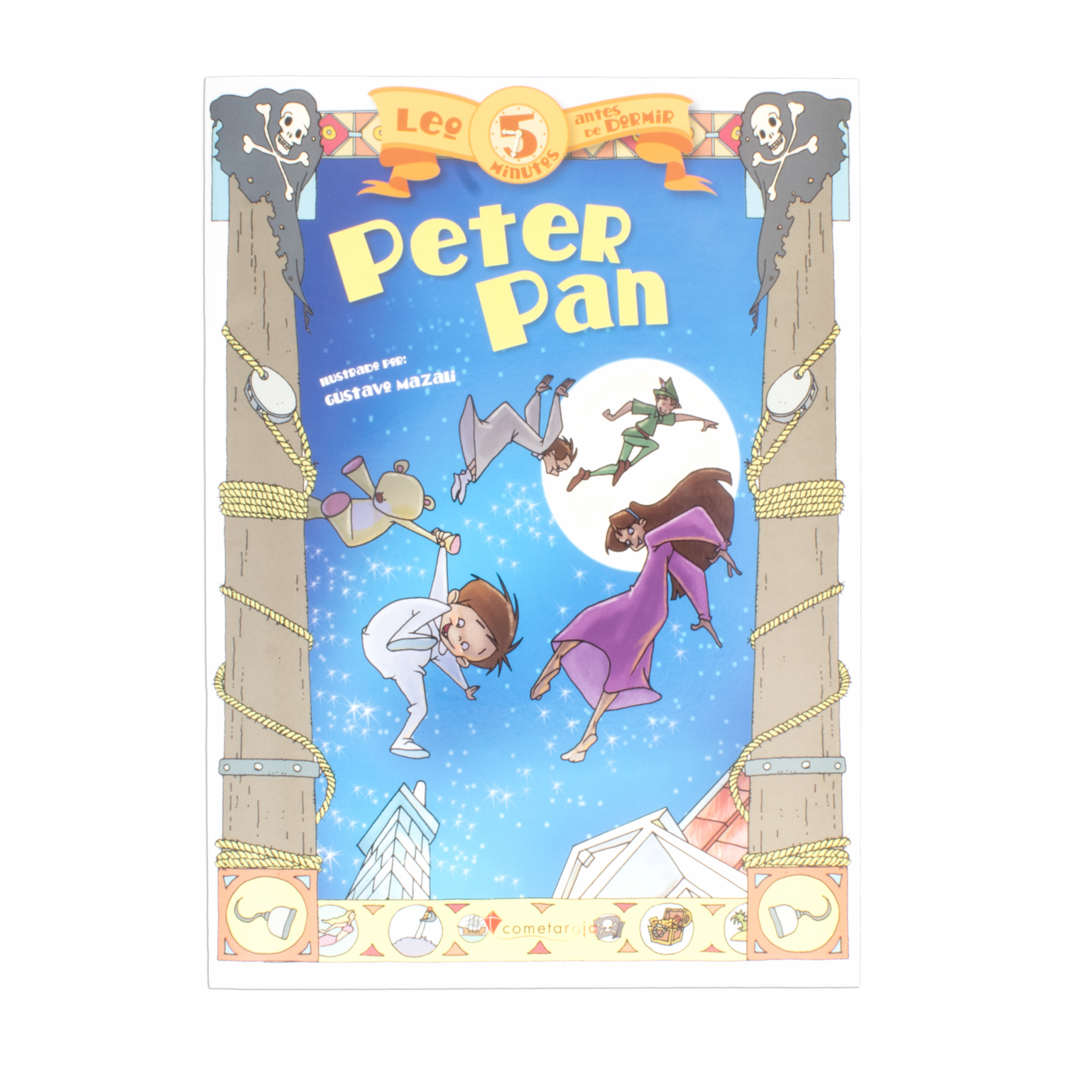 Libro Peter Pan Leo 5 Minutos Antes De Dormir MR.BOOKS 16 Páginas