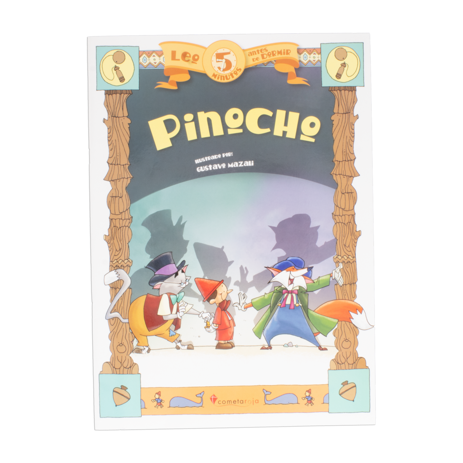 Libro Pinocho Leo 5 Minutos Antes De Dormir MR.BOOKS 16 Páginas