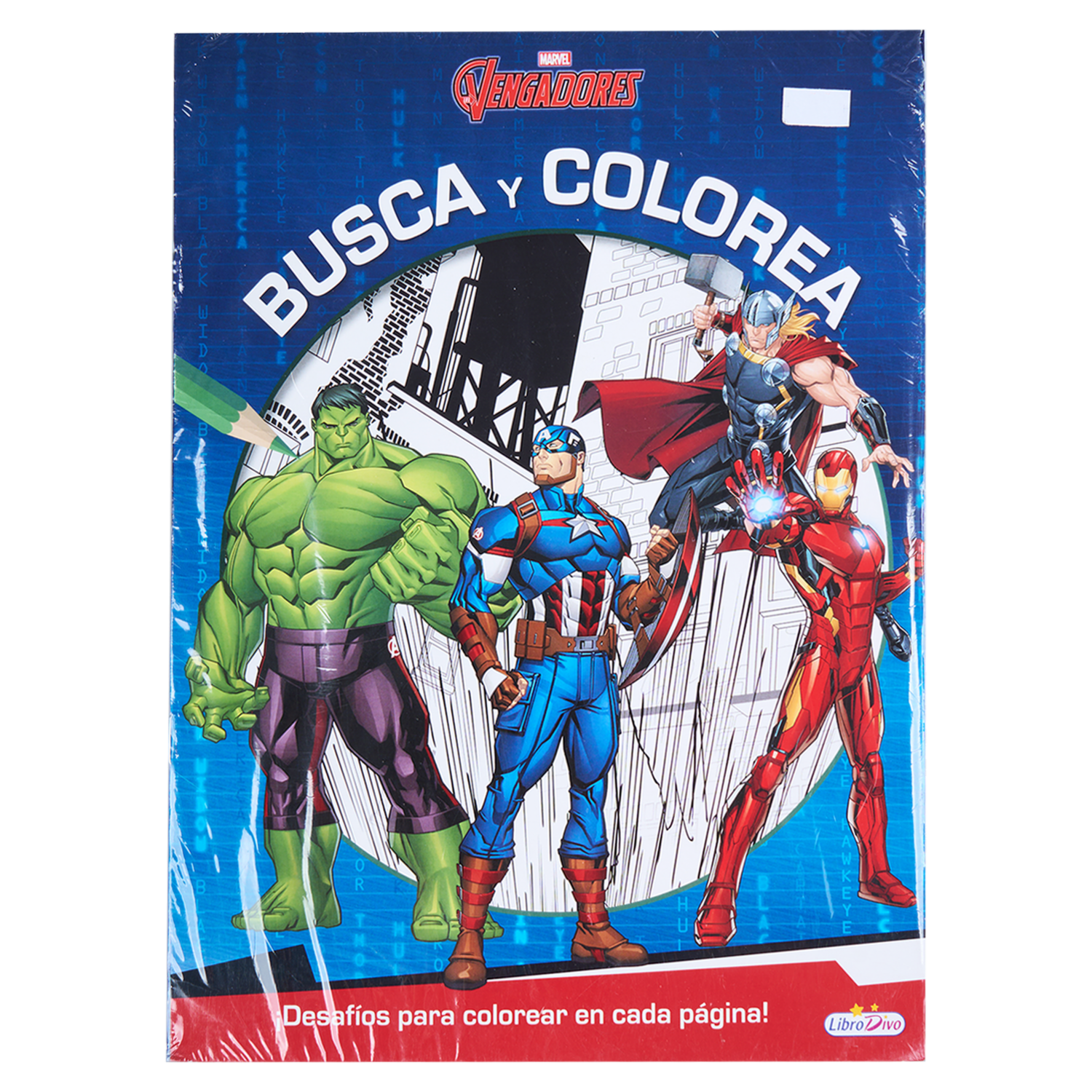 Libro Spiderman/Vengadores Busca Colorea DISNEY 16 Páginas